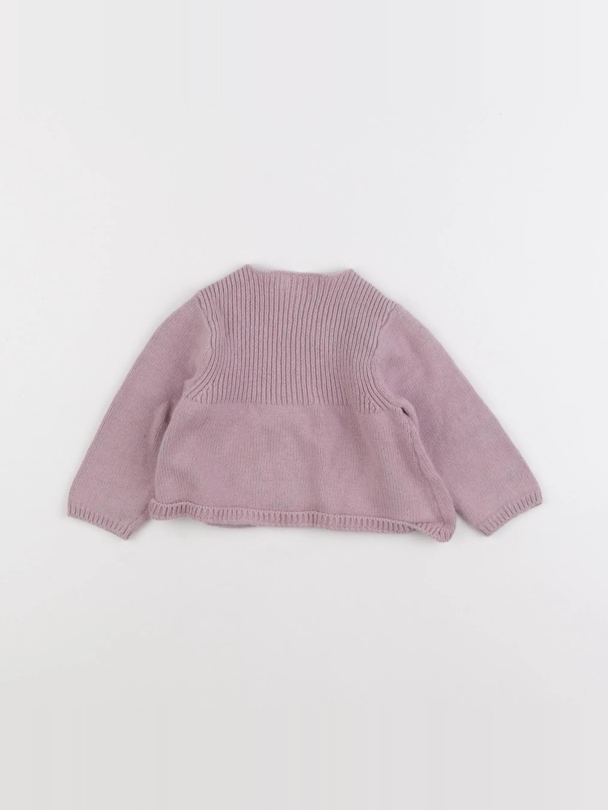 Natalys - gilet violet - 6 mois