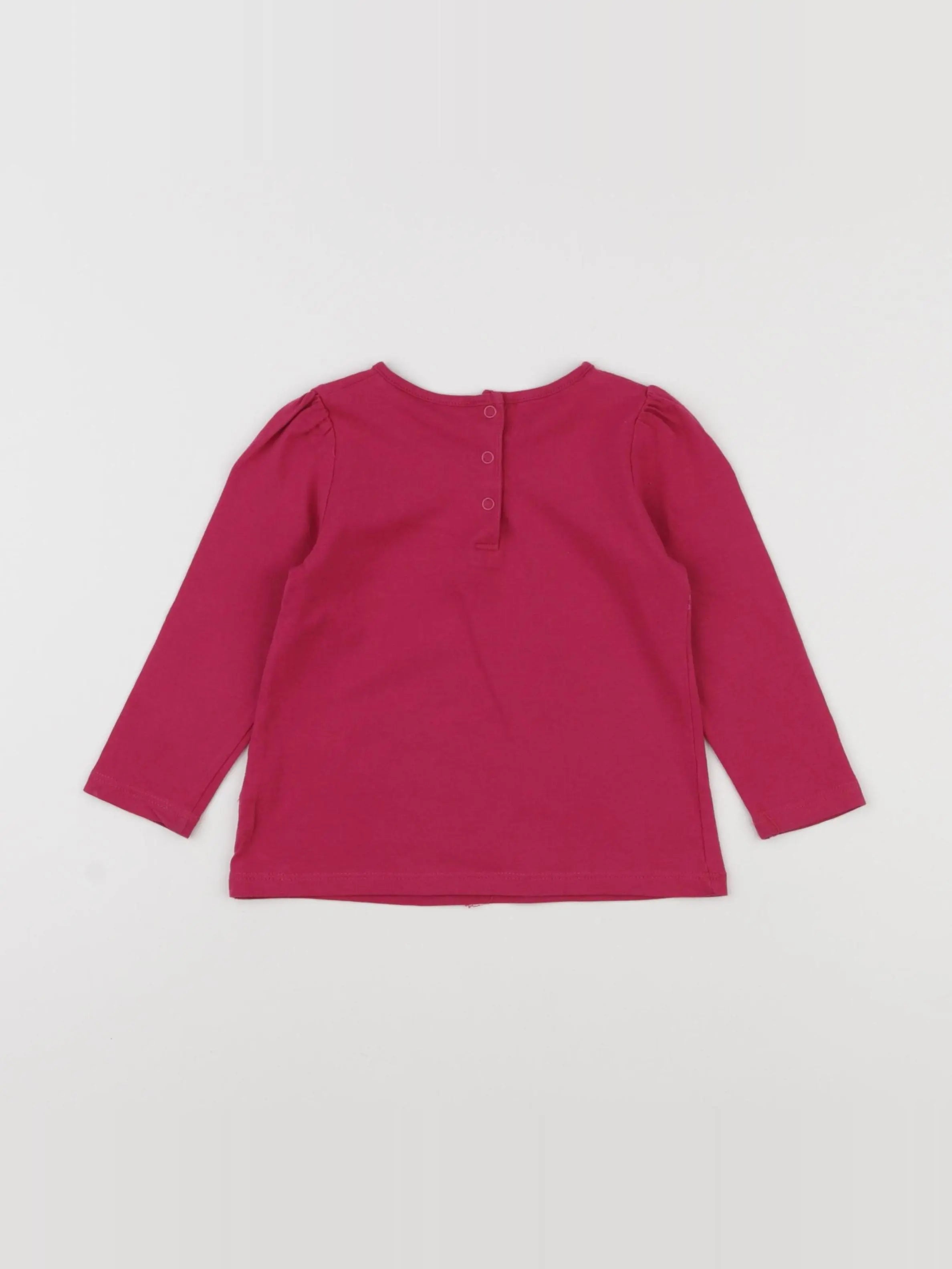 Boutchou - tee-shirt rose - 12 mois