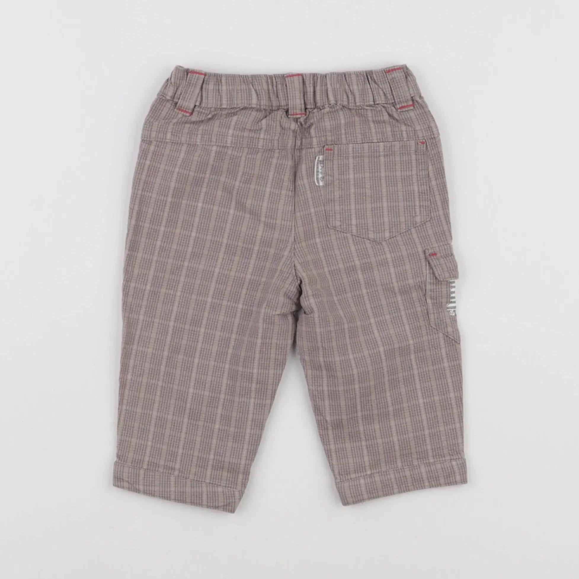 Vertbaudet - pantalon marron - 9 mois