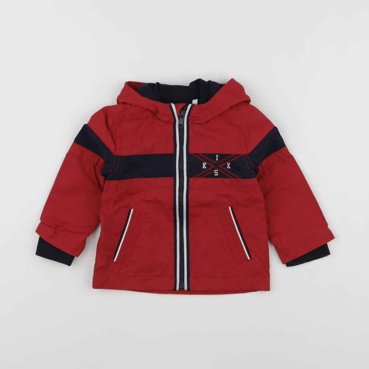 IKKS - veste imprimé au dos rouge - 12 mois