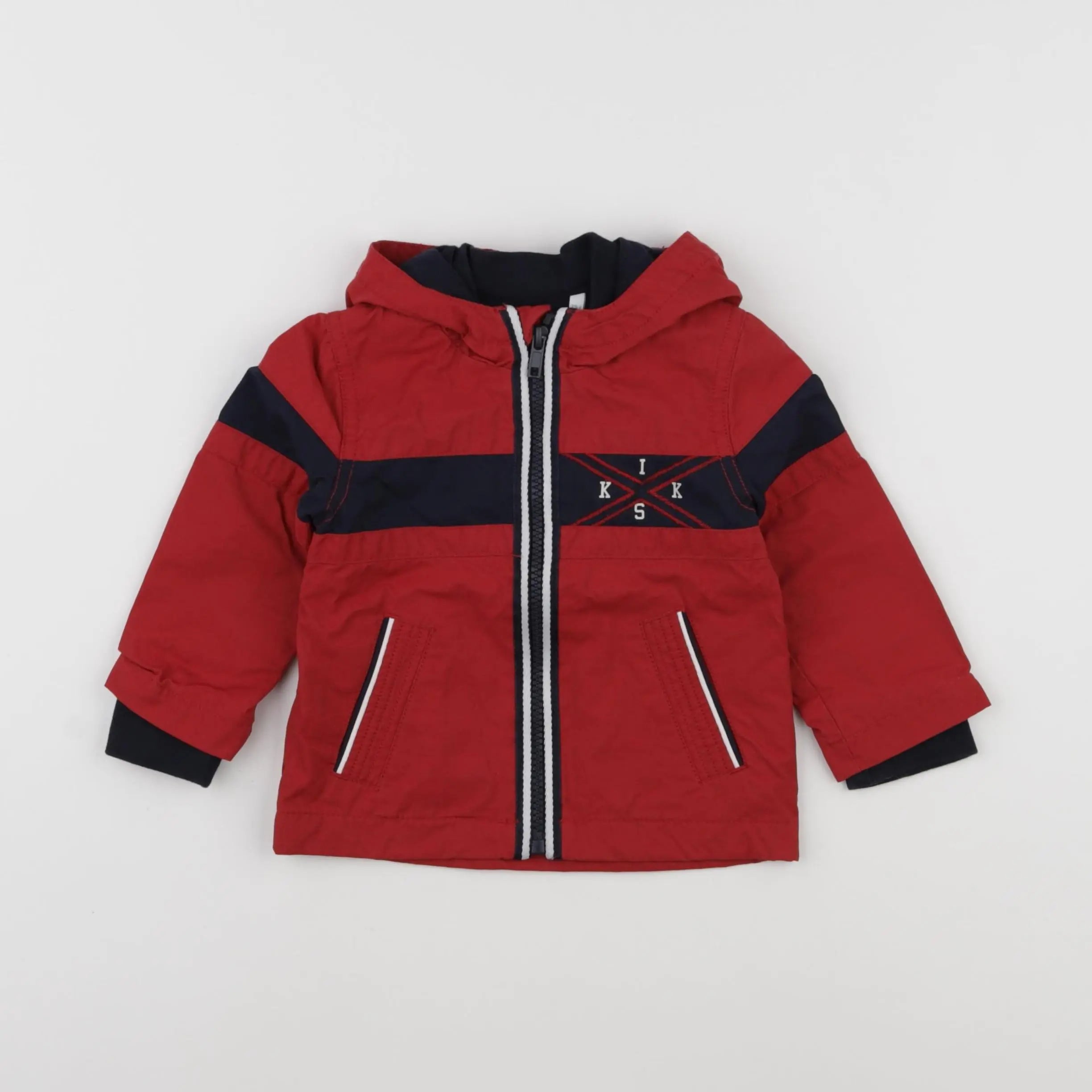 IKKS - veste imprimé au dos rouge - 12 mois
