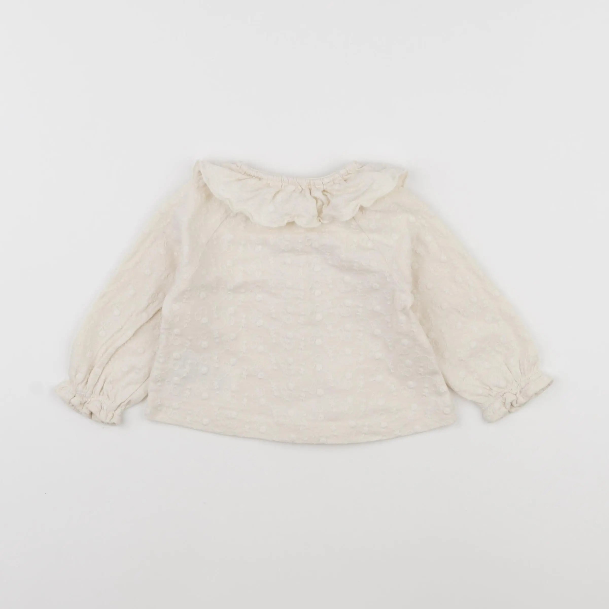 Vertbaudet - blouse blanc - 9 mois