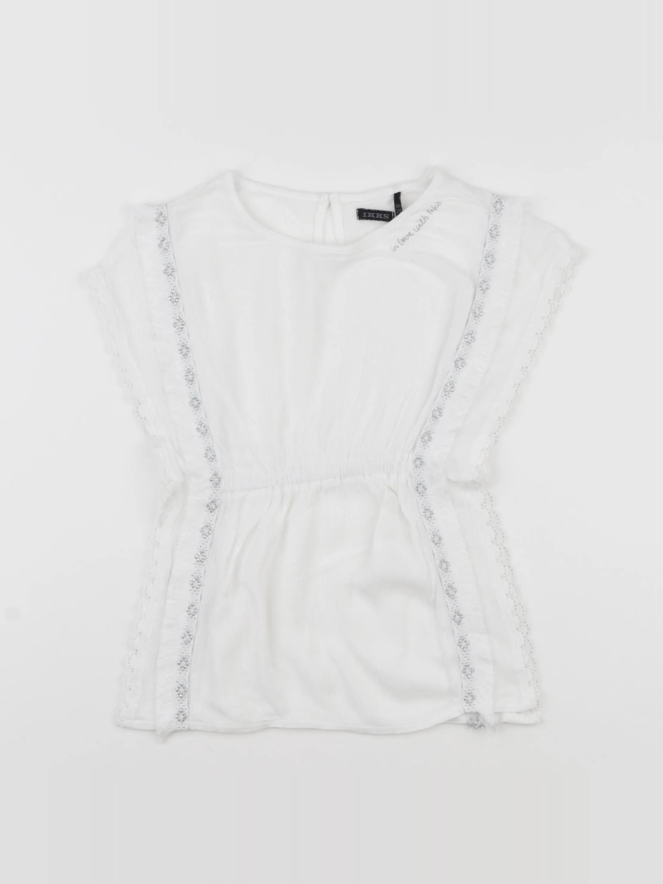 IKKS - blouse blanc - 8 ans