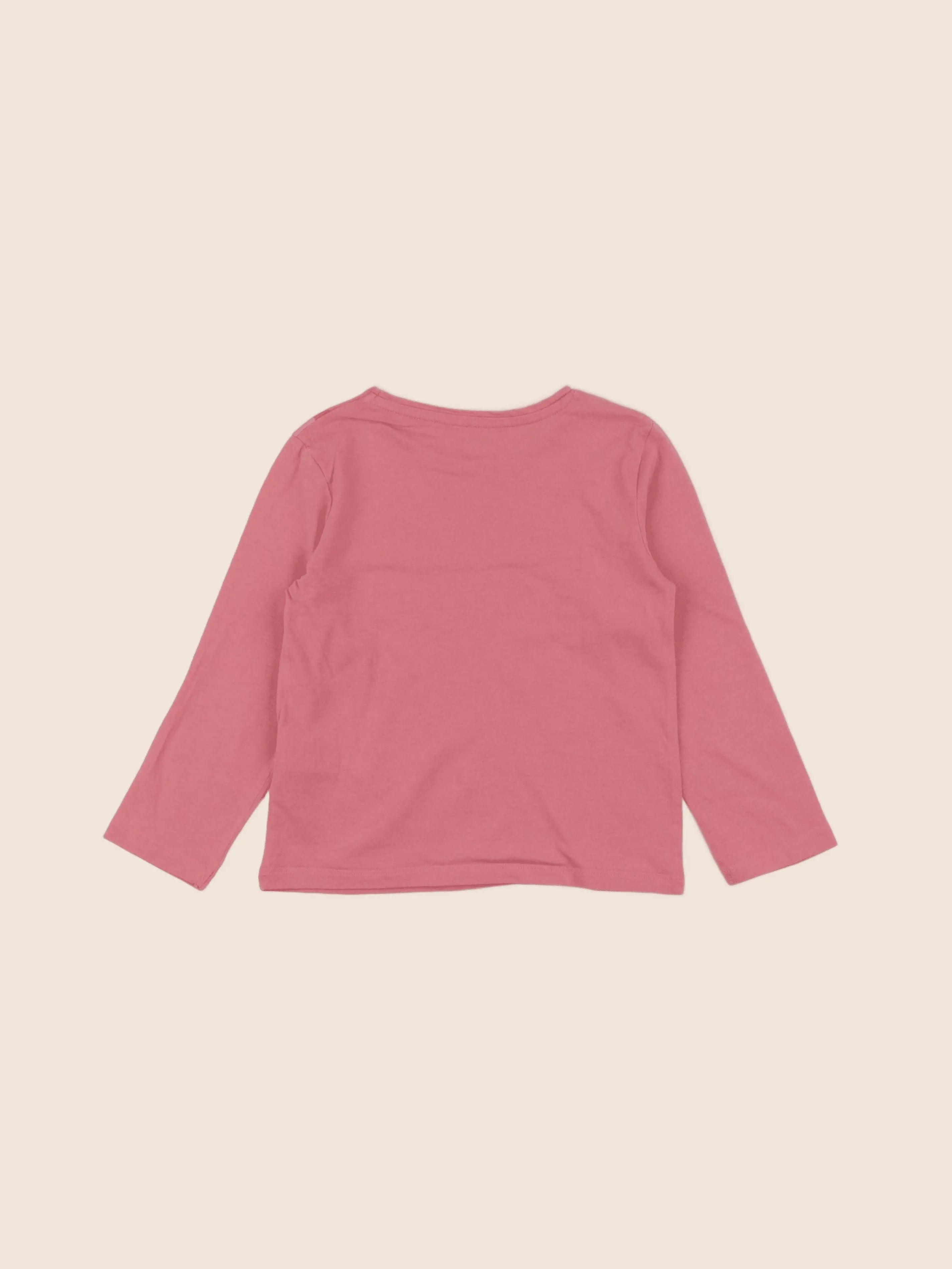 Vertbaudet - tee-shirt rose - 4 ans