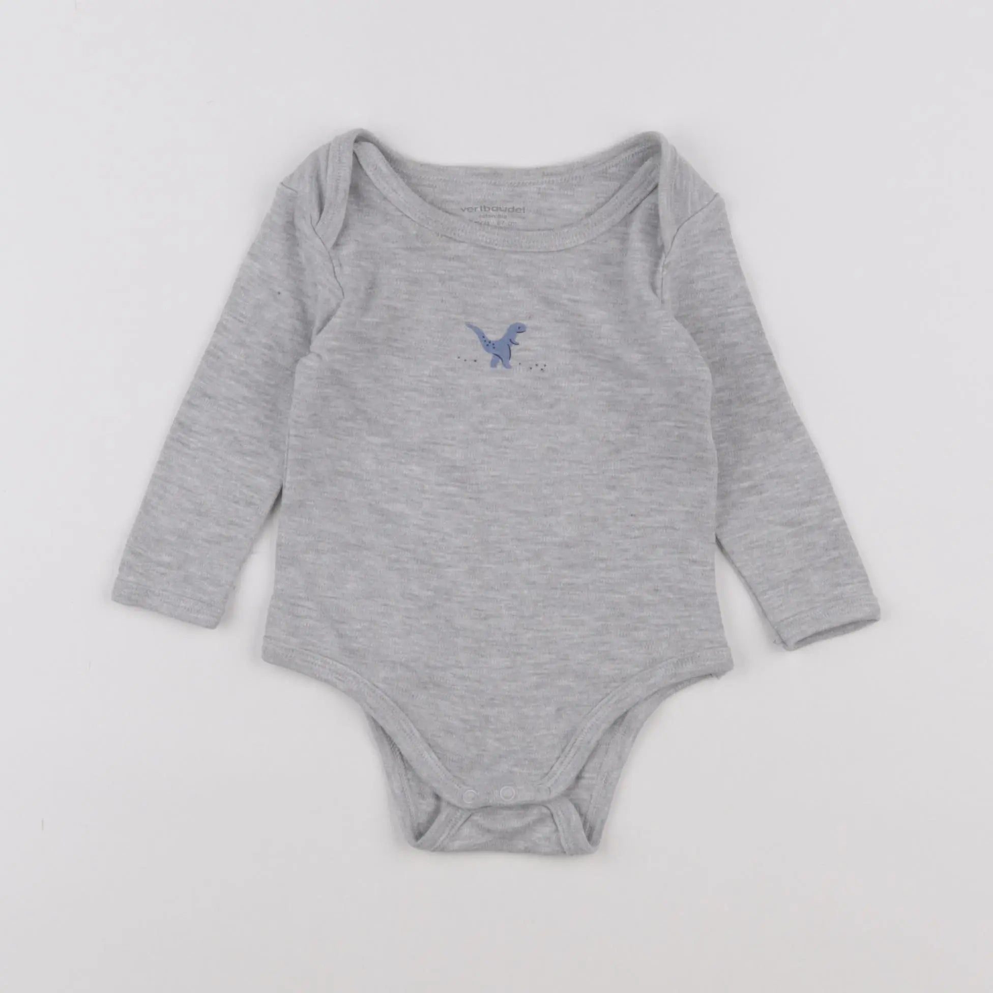 Vertbaudet - body gris - 6 mois