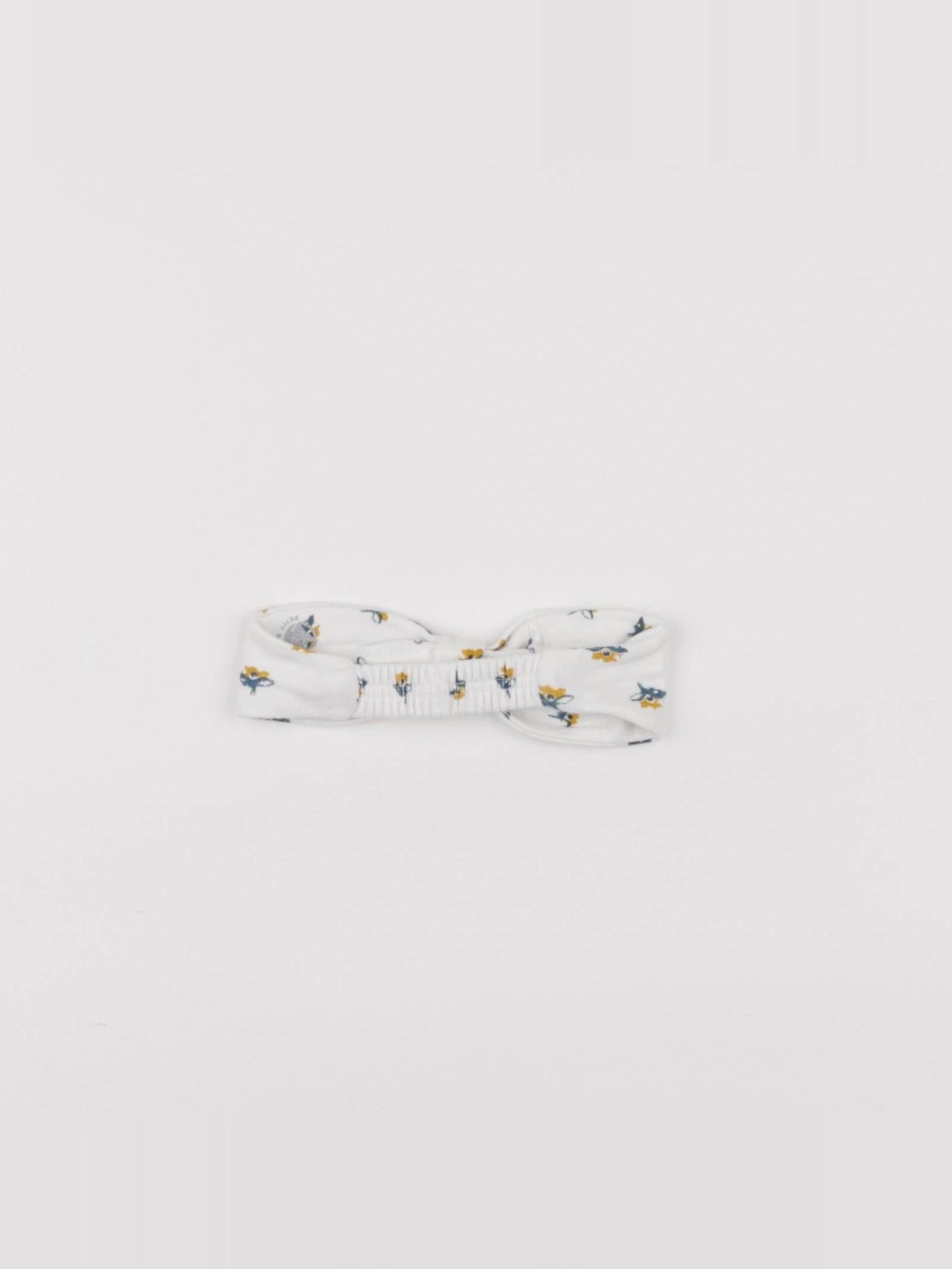 Petit Bateau - bandeau blanc - 6/9 mois