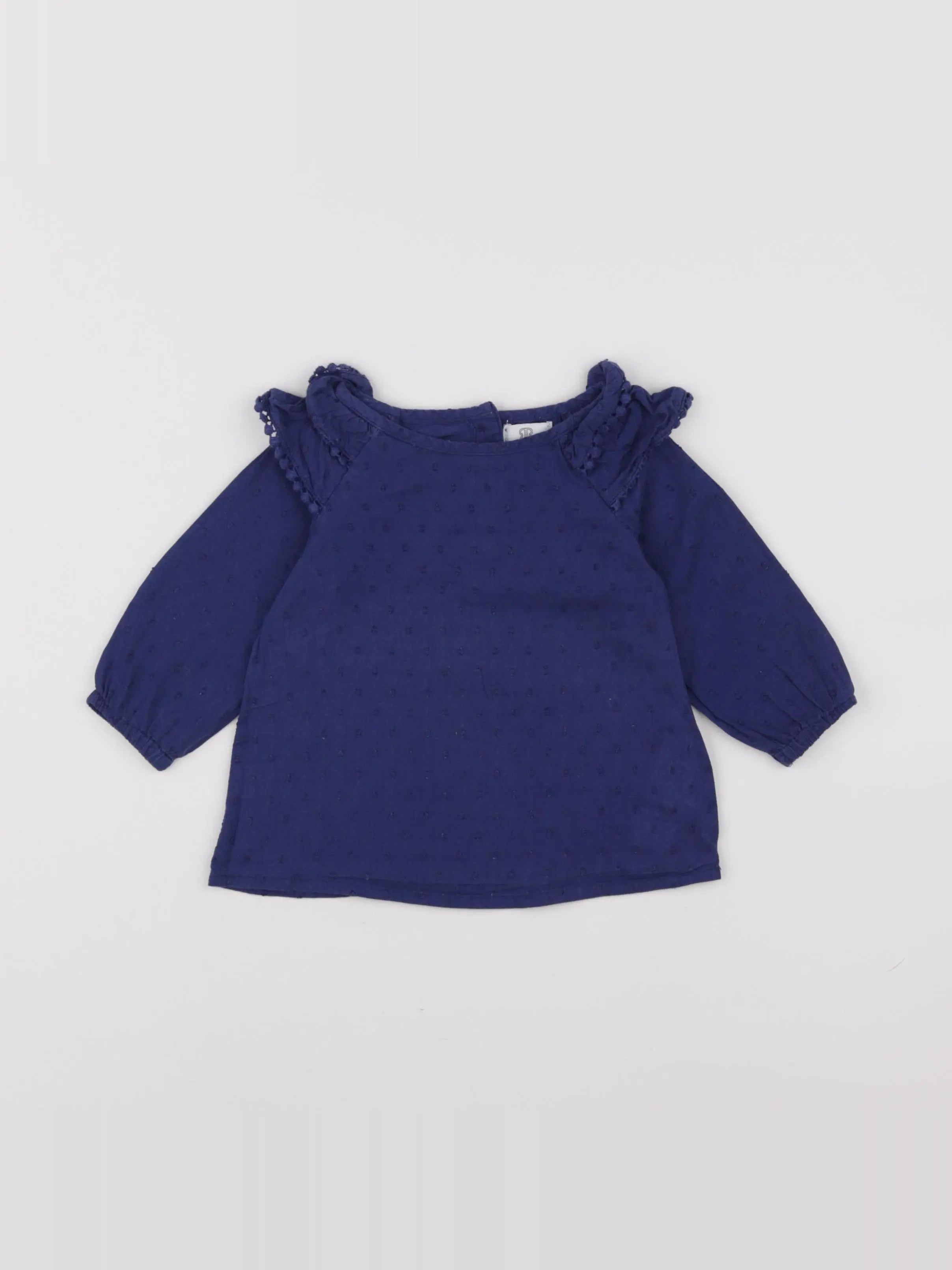 La Redoute - blouse bleu - 9 mois