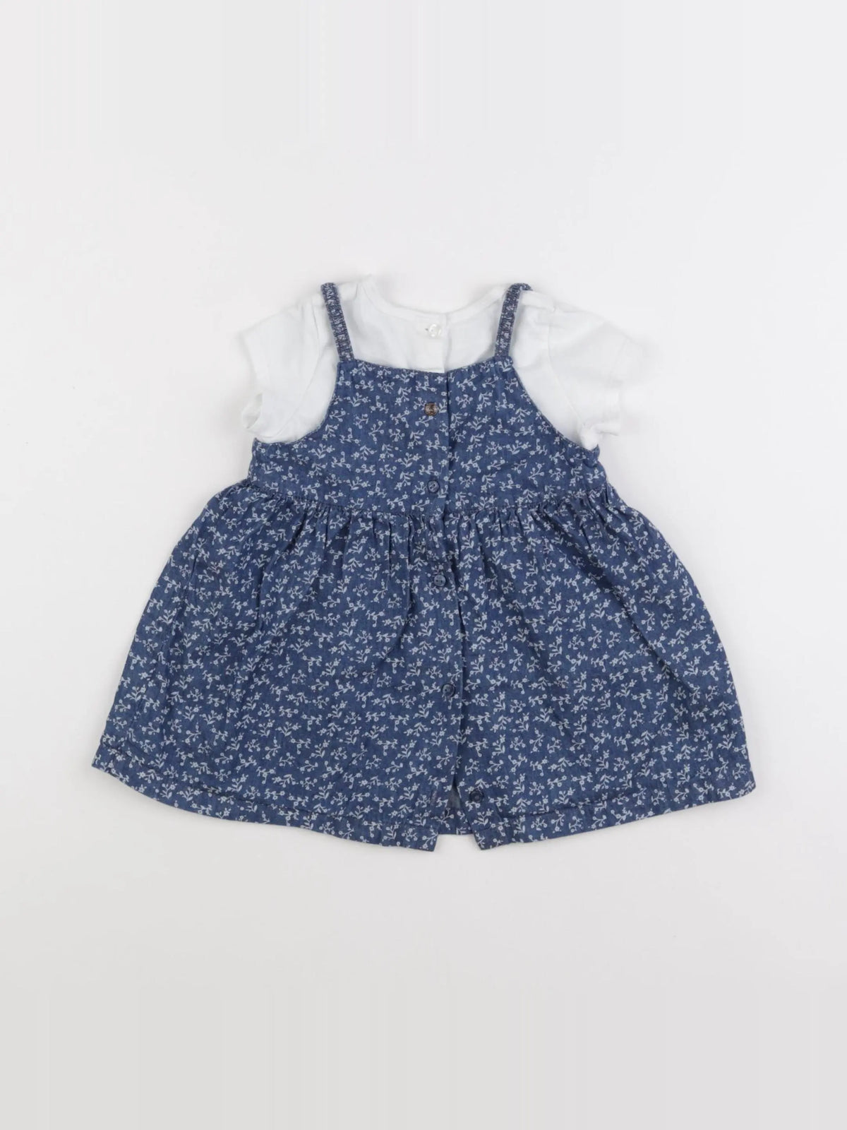 IKKS - robe bleu - 12 mois