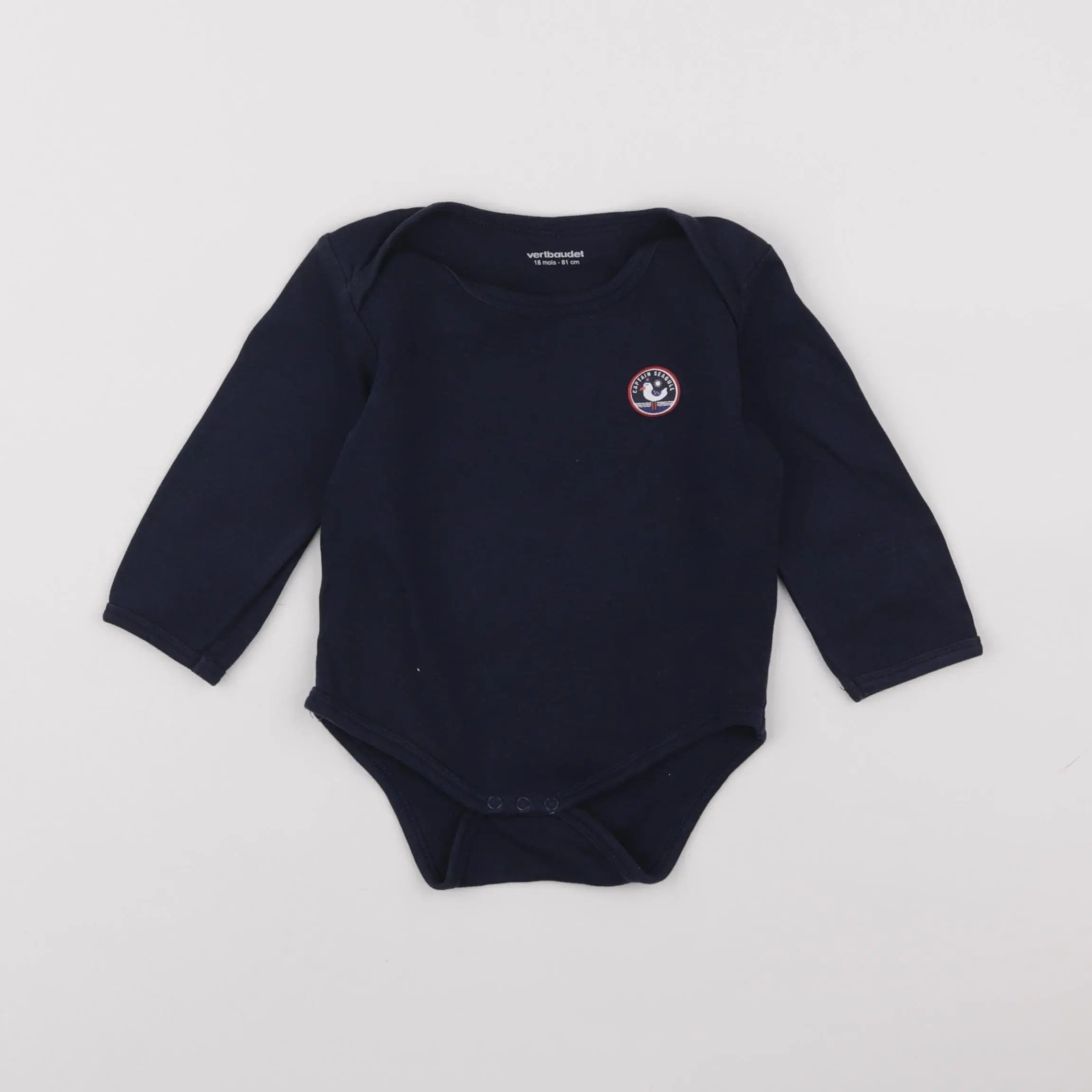 Vertbaudet - body bleu - 6 mois