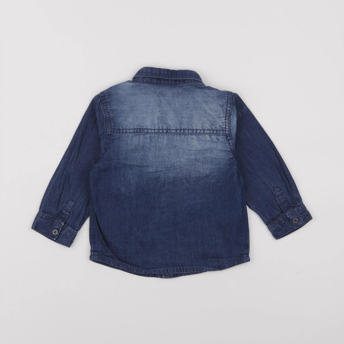 Vertbaudet - chemise bleu - 18 mois