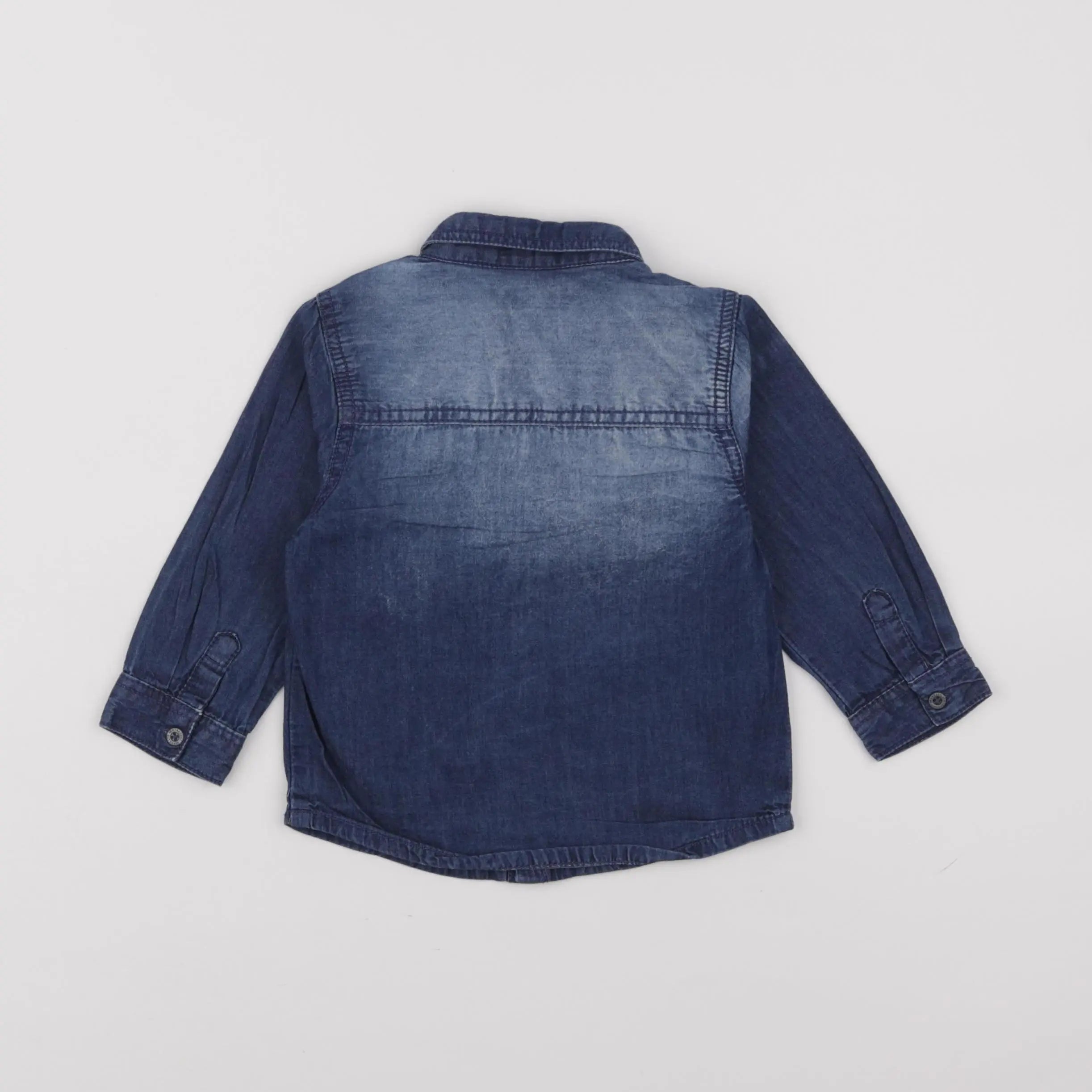 Vertbaudet - chemise bleu - 18 mois