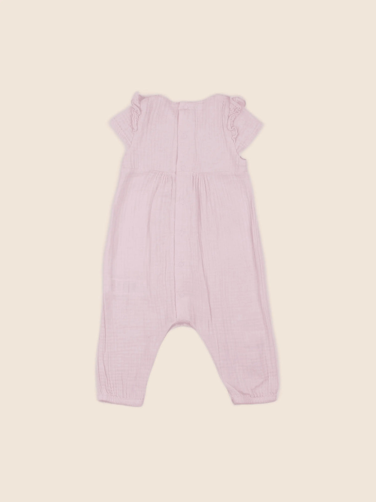 Vertbaudet - combinaison rose - 9 mois