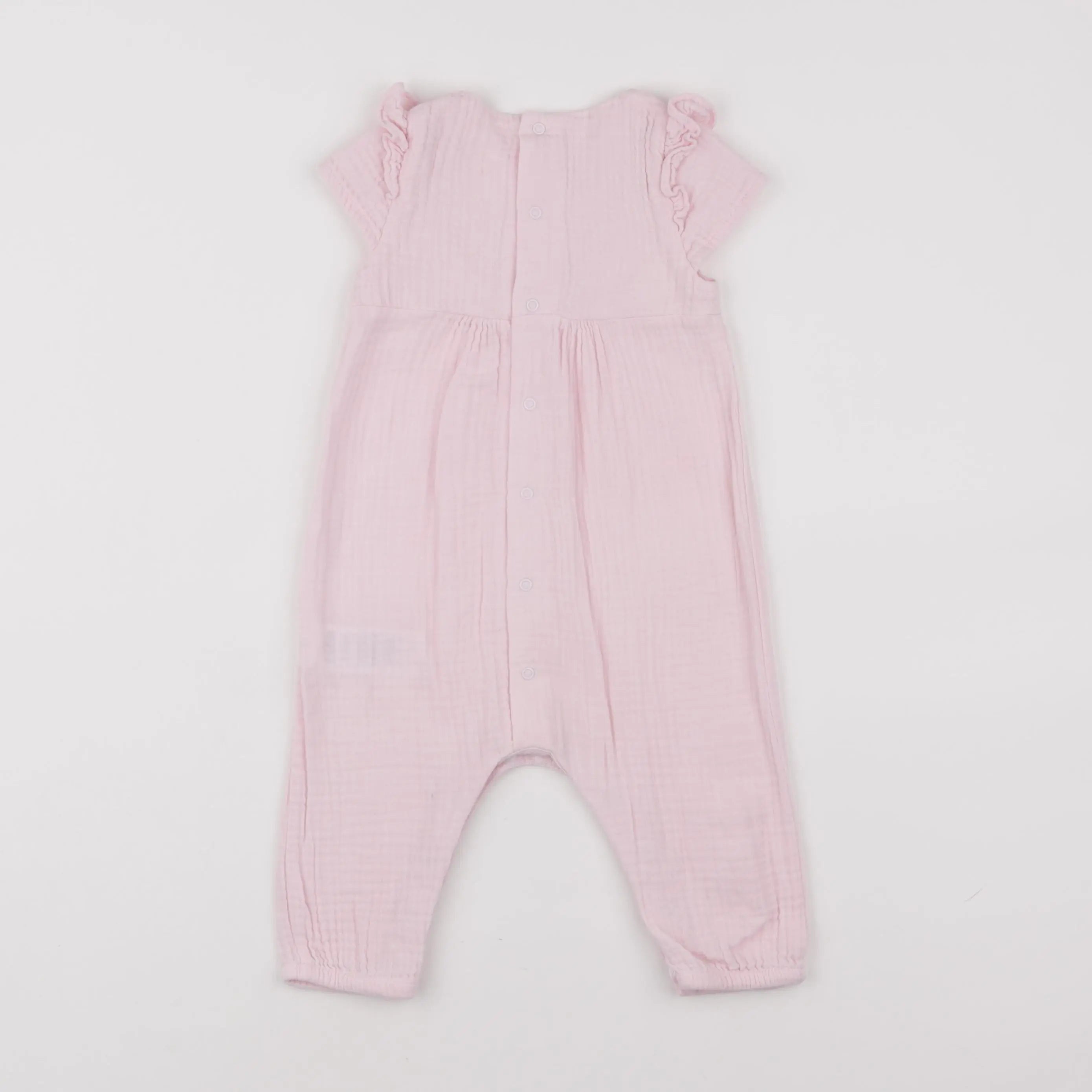 Vertbaudet - combinaison rose - 9 mois