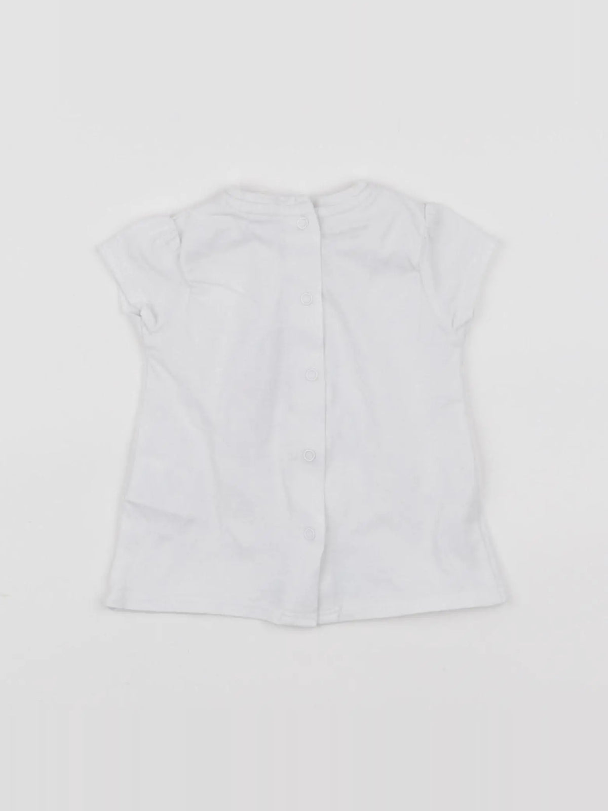 Vertbaudet - tee-shirt blanc - 3 mois