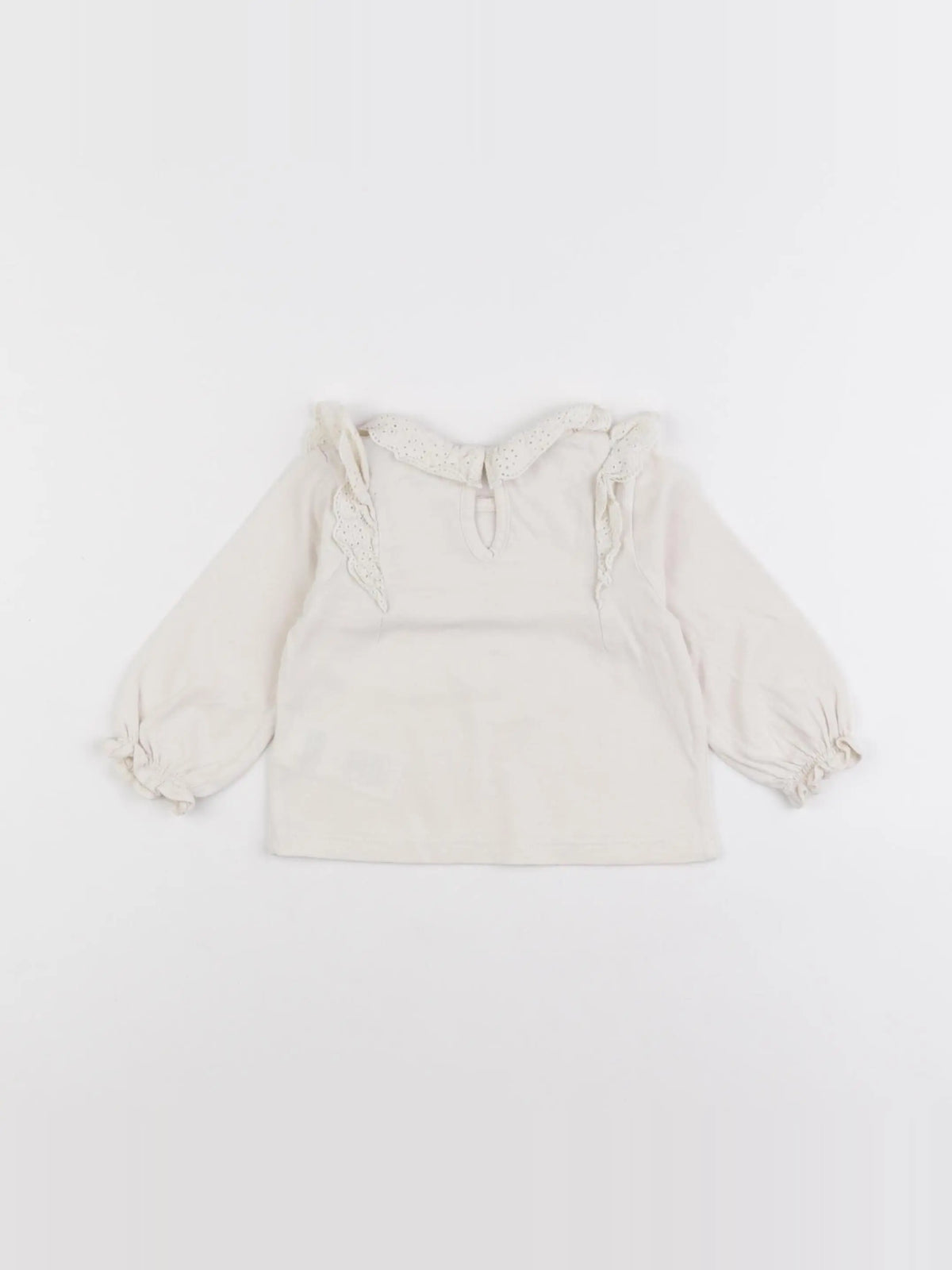 Vertbaudet - blouse blanc - 6 mois