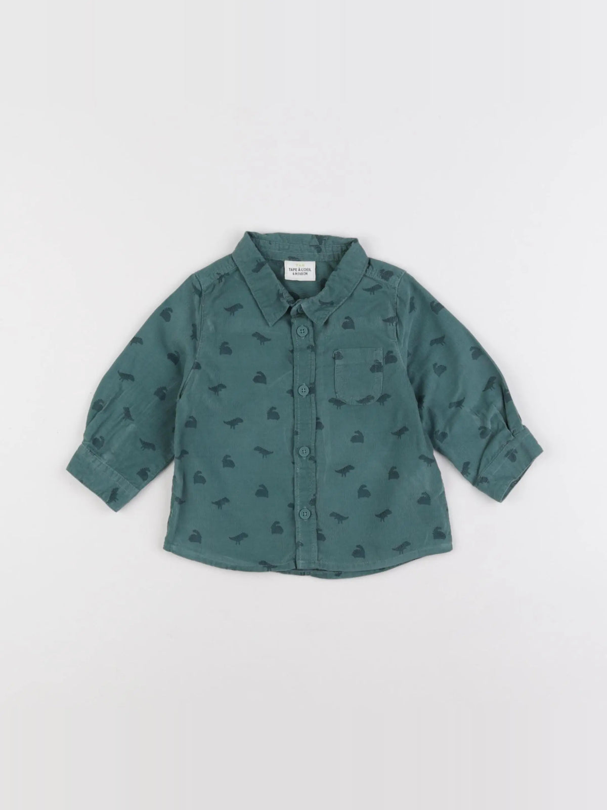 Tape à l'oeil - chemise vert - 6 mois