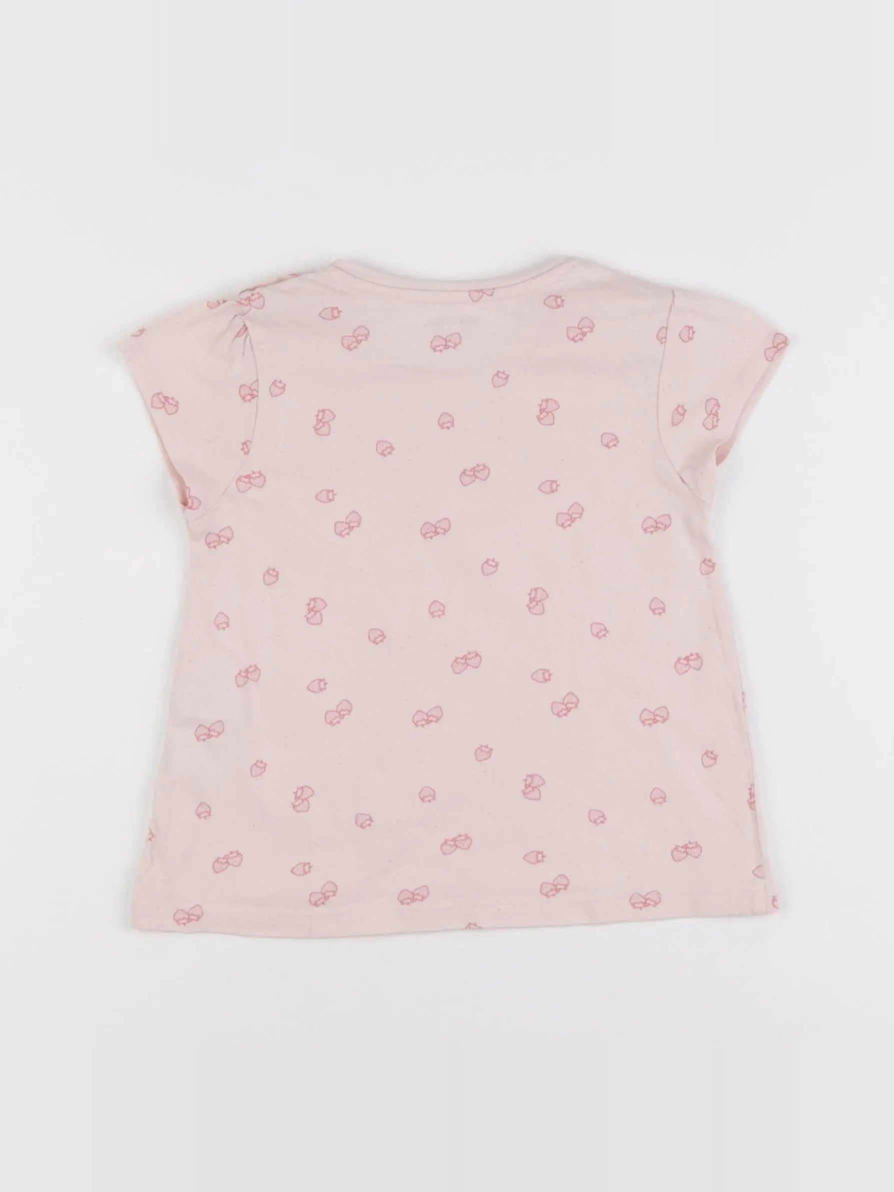 Vertbaudet - tee-shirt rose - 2 ans