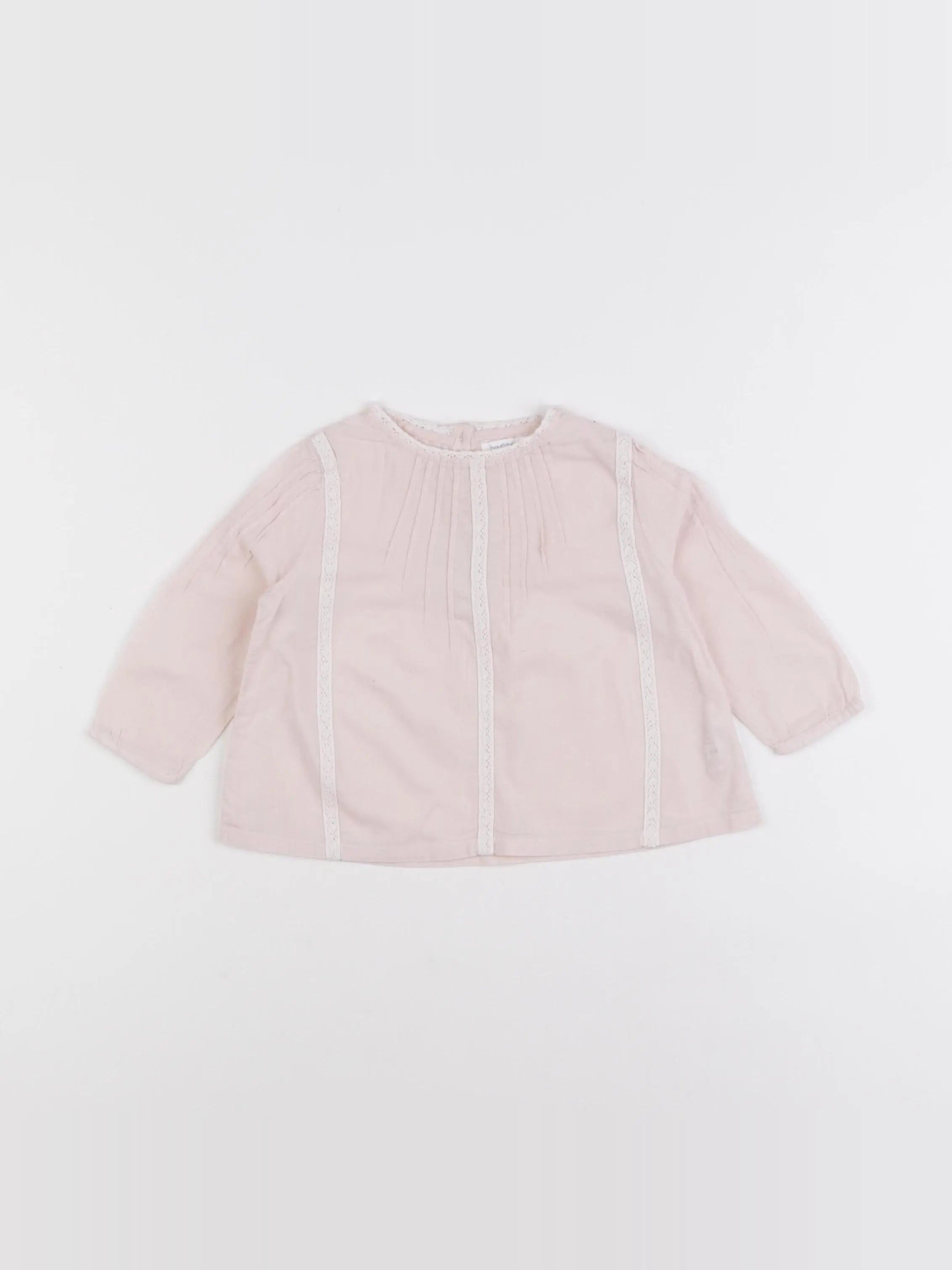 Boutchou - blouse rose - 9 mois