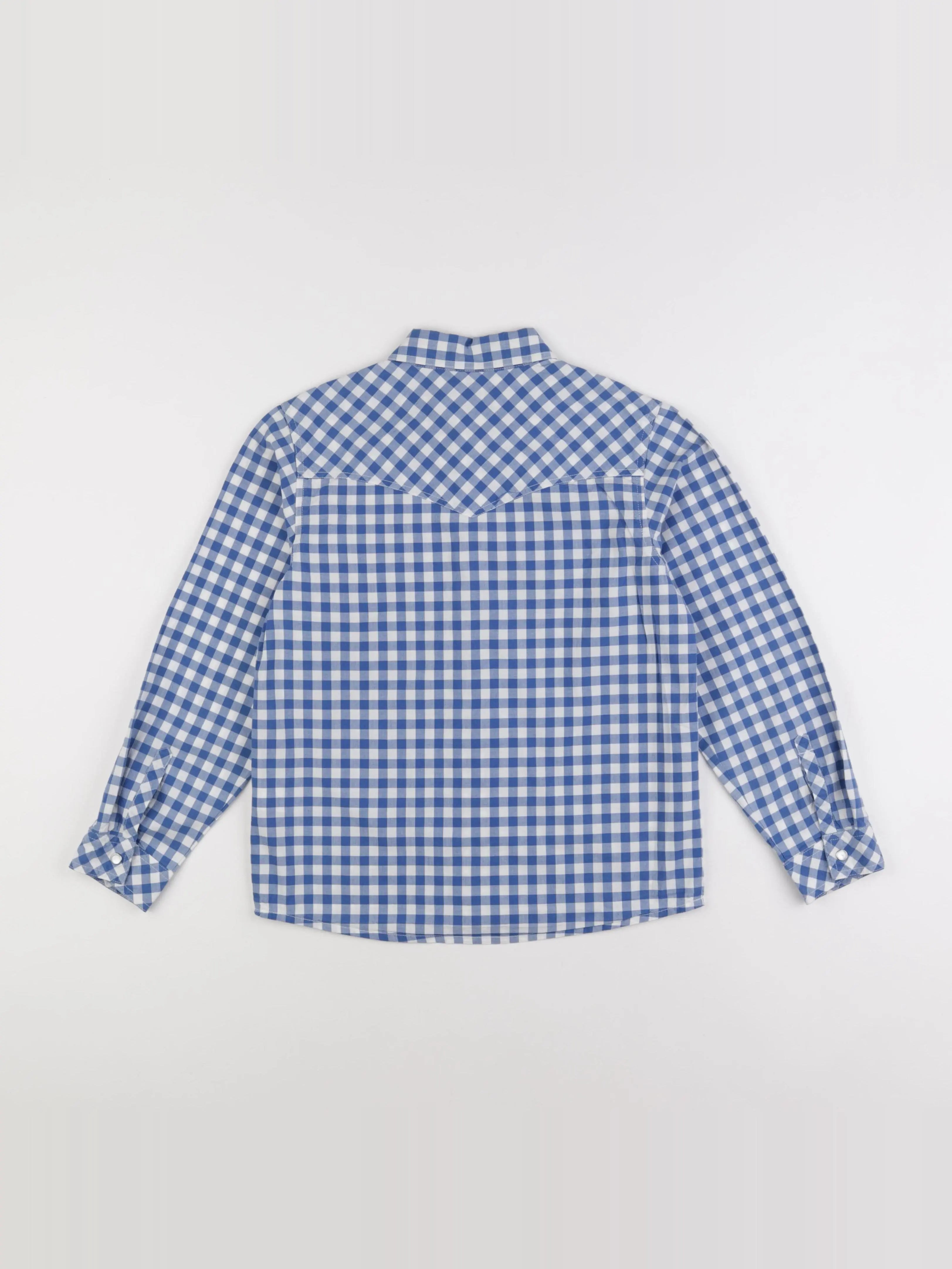 Petit Bateau - chemise bleu - 10 ans