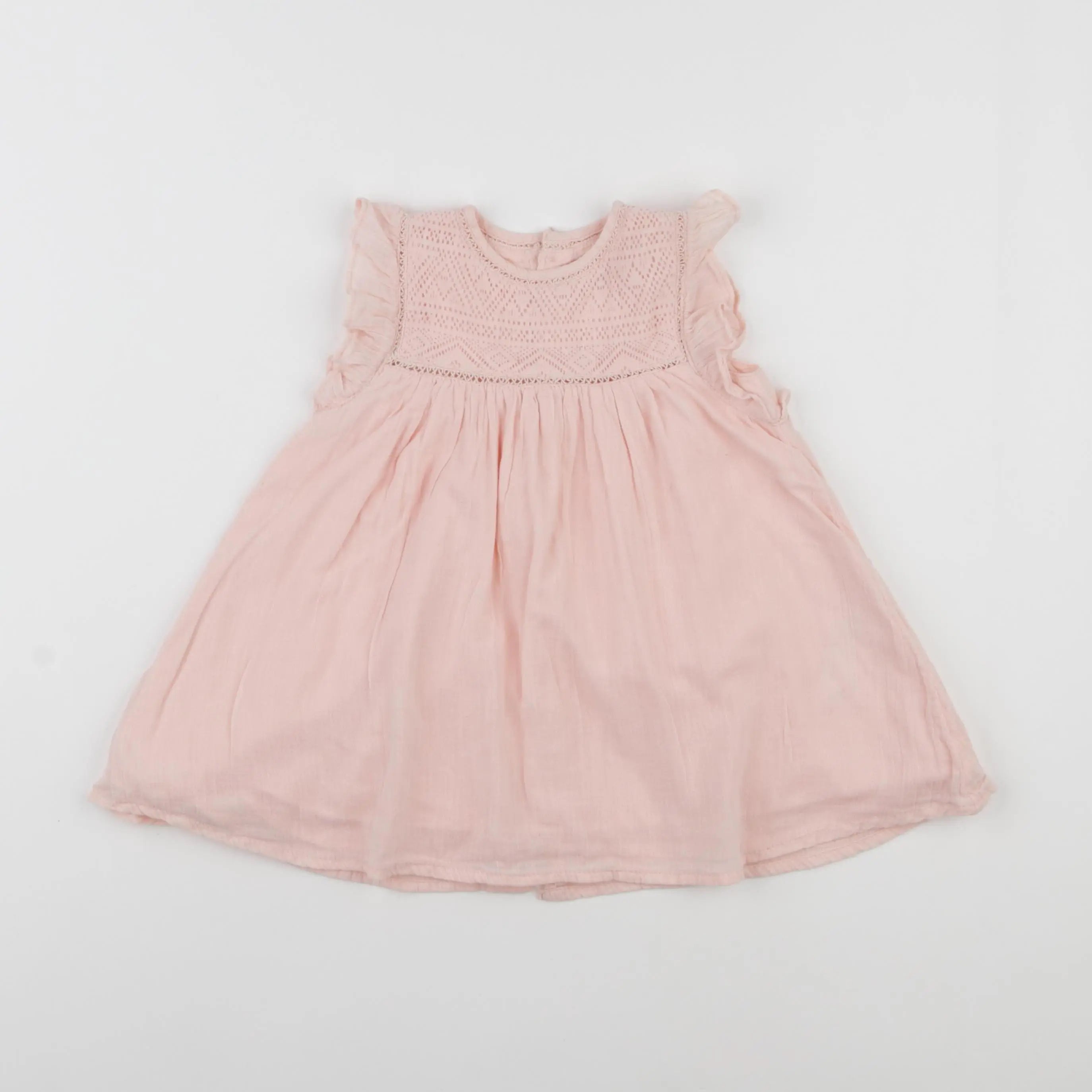 Vertbaudet - robe rose - 12 mois