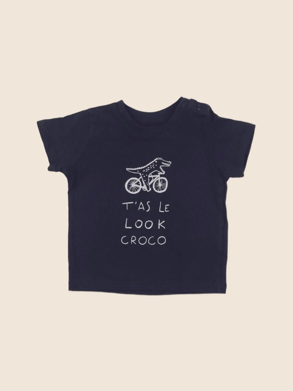 Vertbaudet - tee-shirt bleu - 6 mois