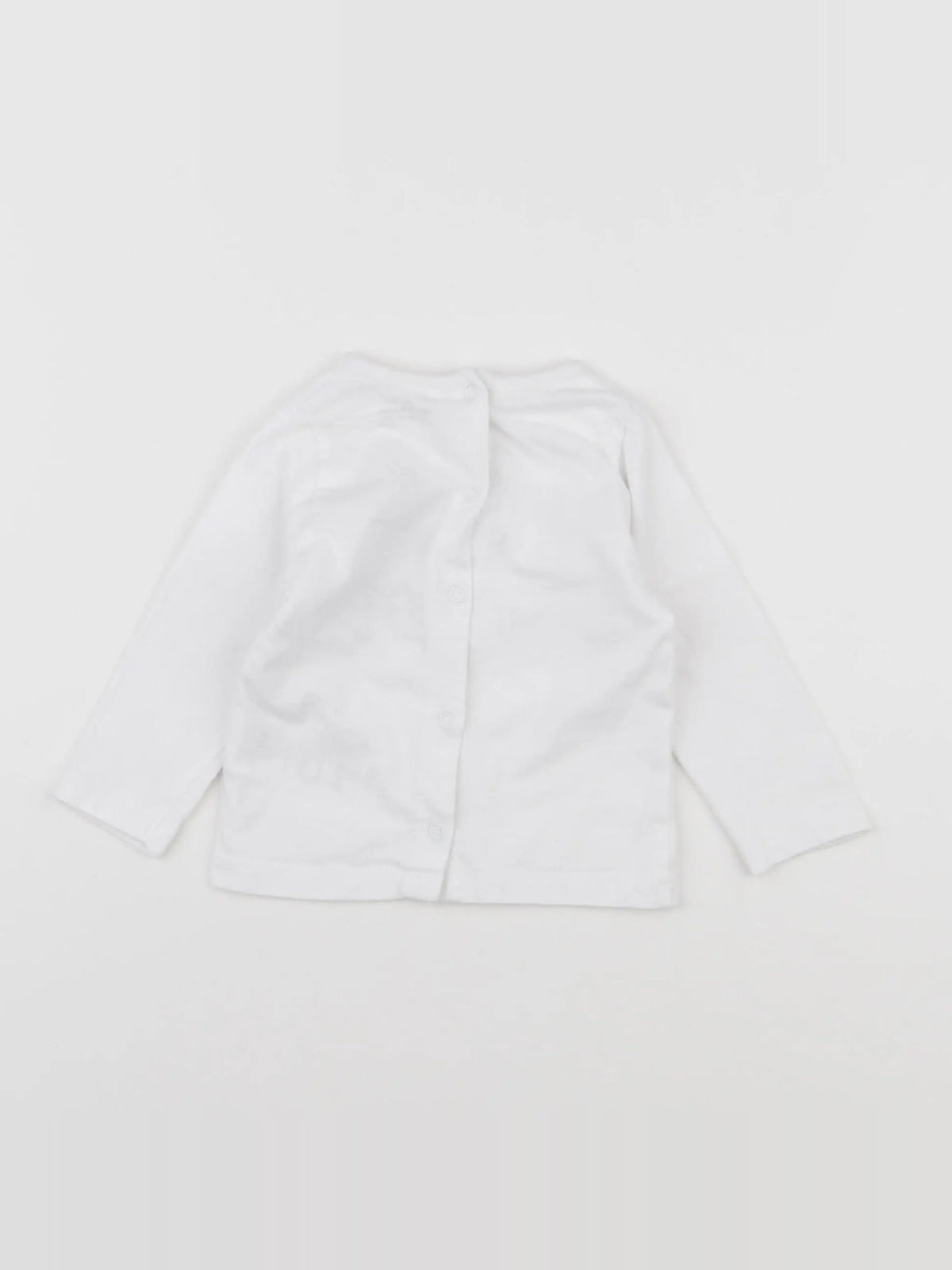 Vertbaudet - tee-shirt blanc - 6 mois
