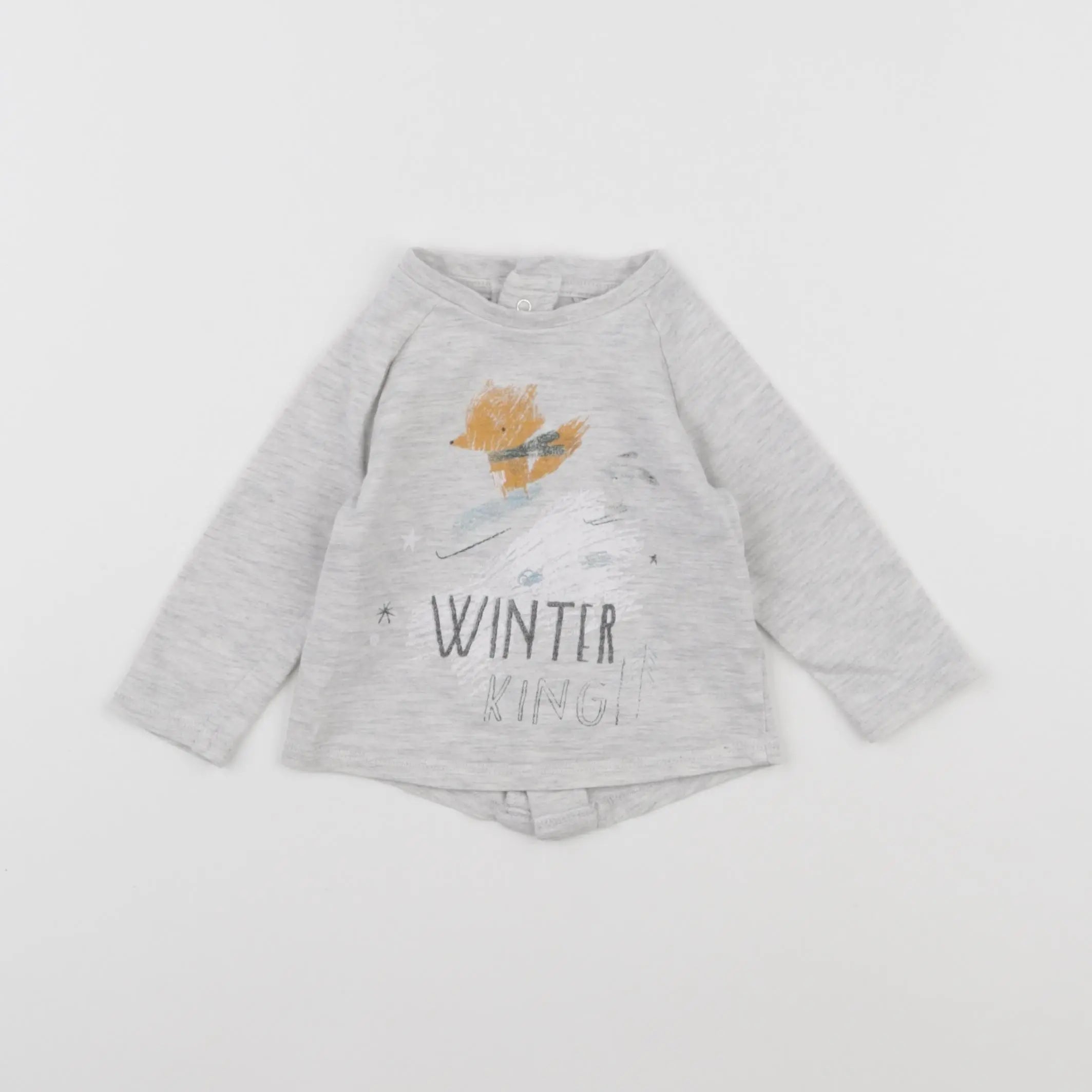 Vertbaudet - tee-shirt gris - 6 mois