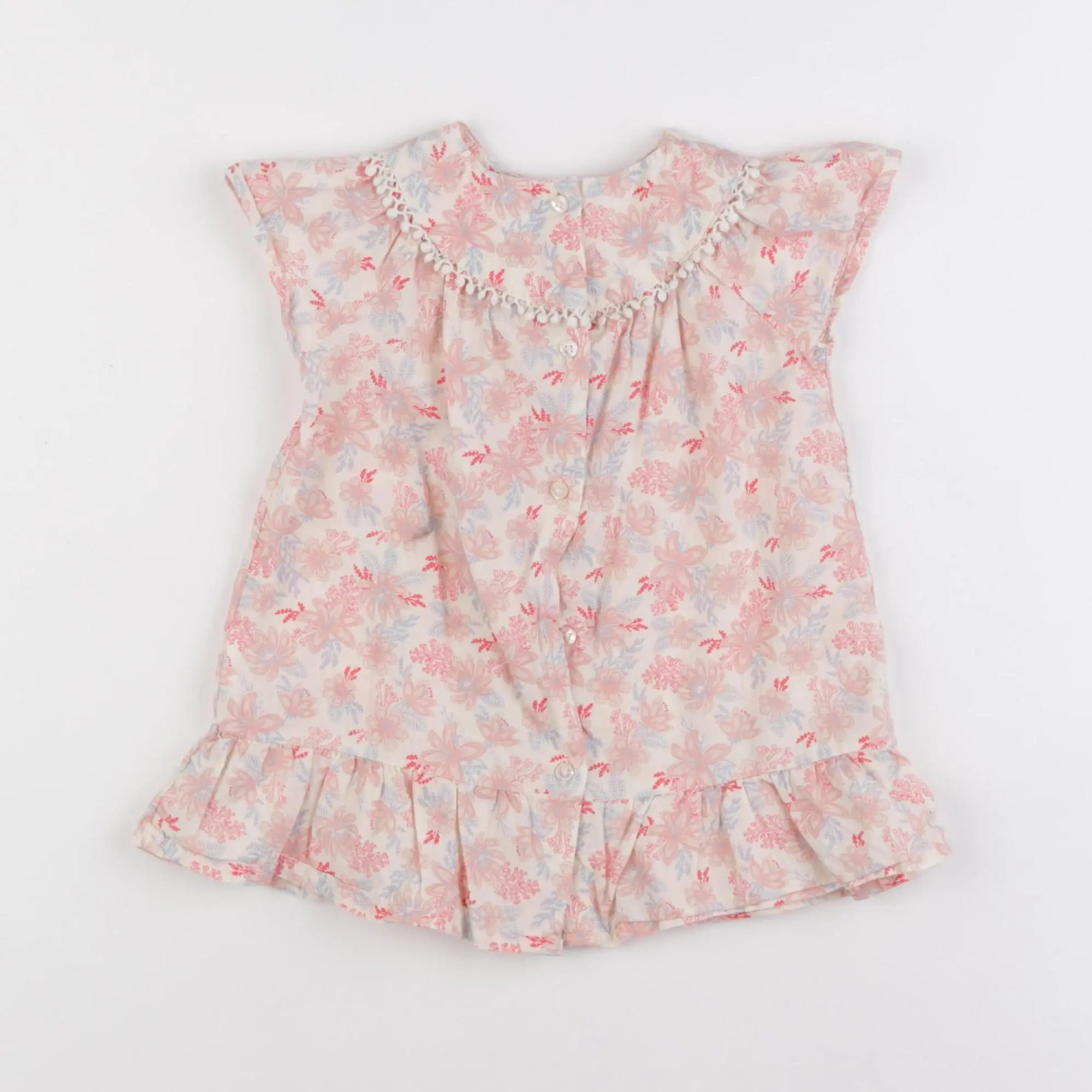Vertbaudet - robe rose - 12 mois