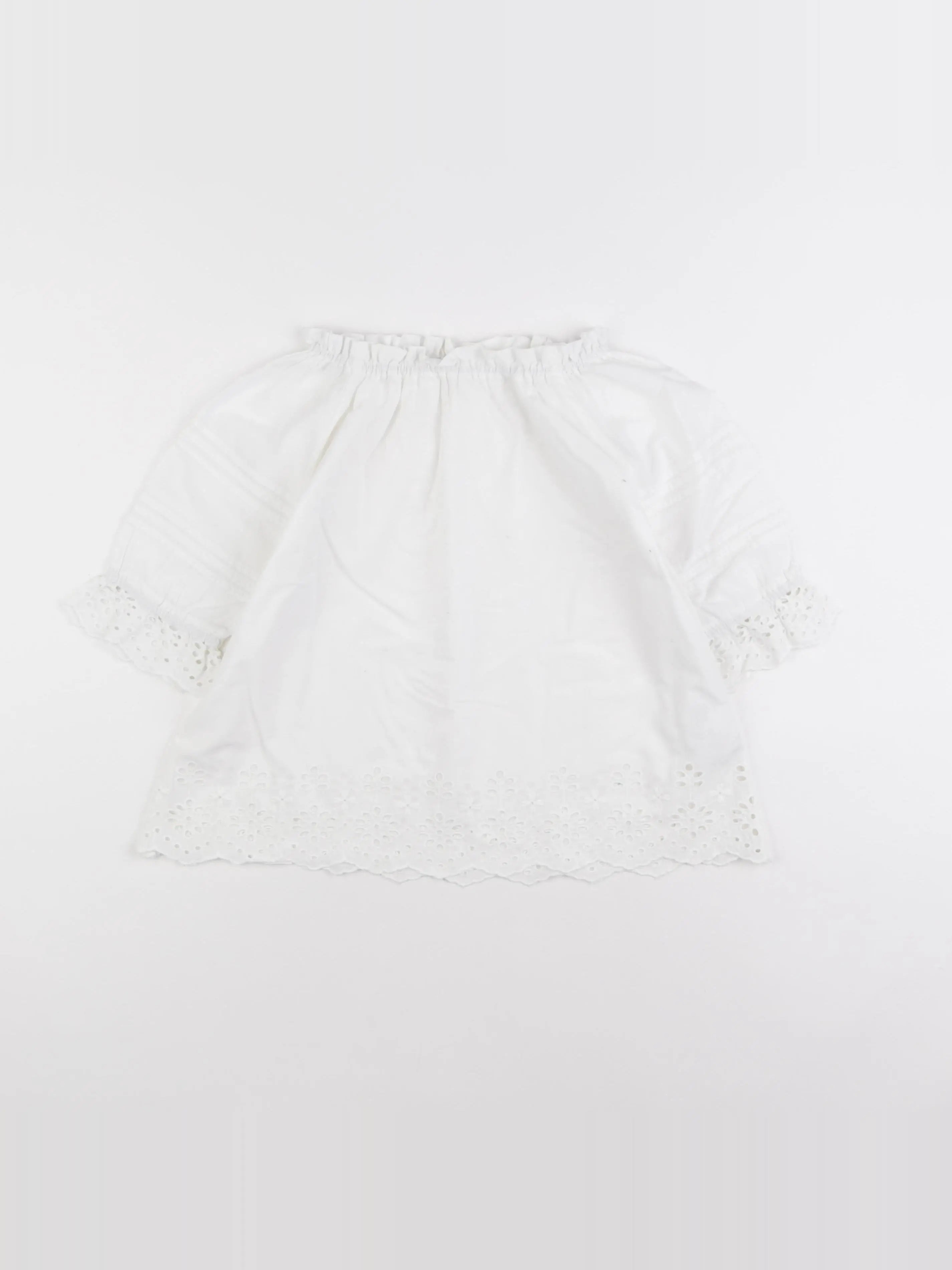 Monoprix - blouse blanc - 8 ans