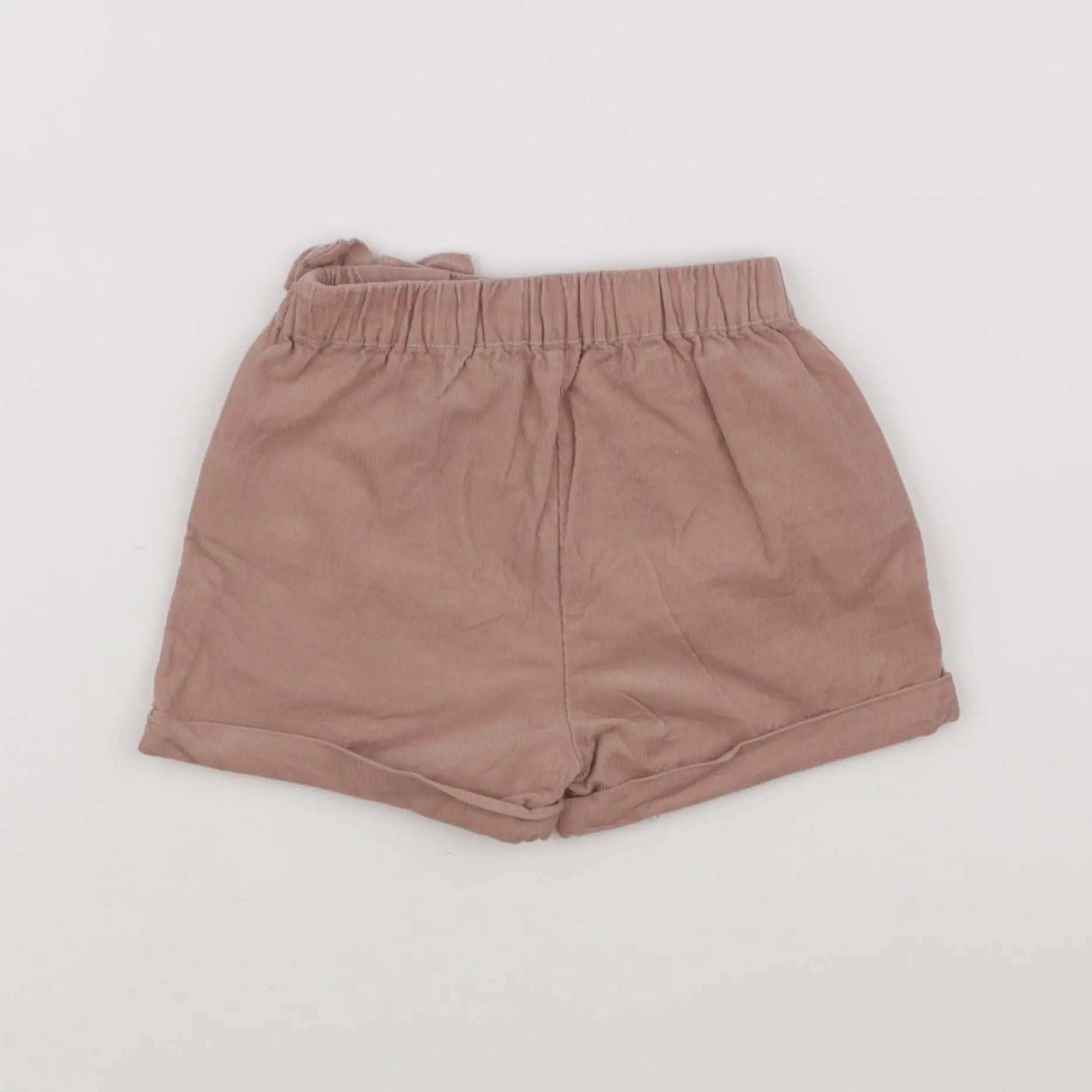 Vertbaudet - short beige, rose - 2 ans