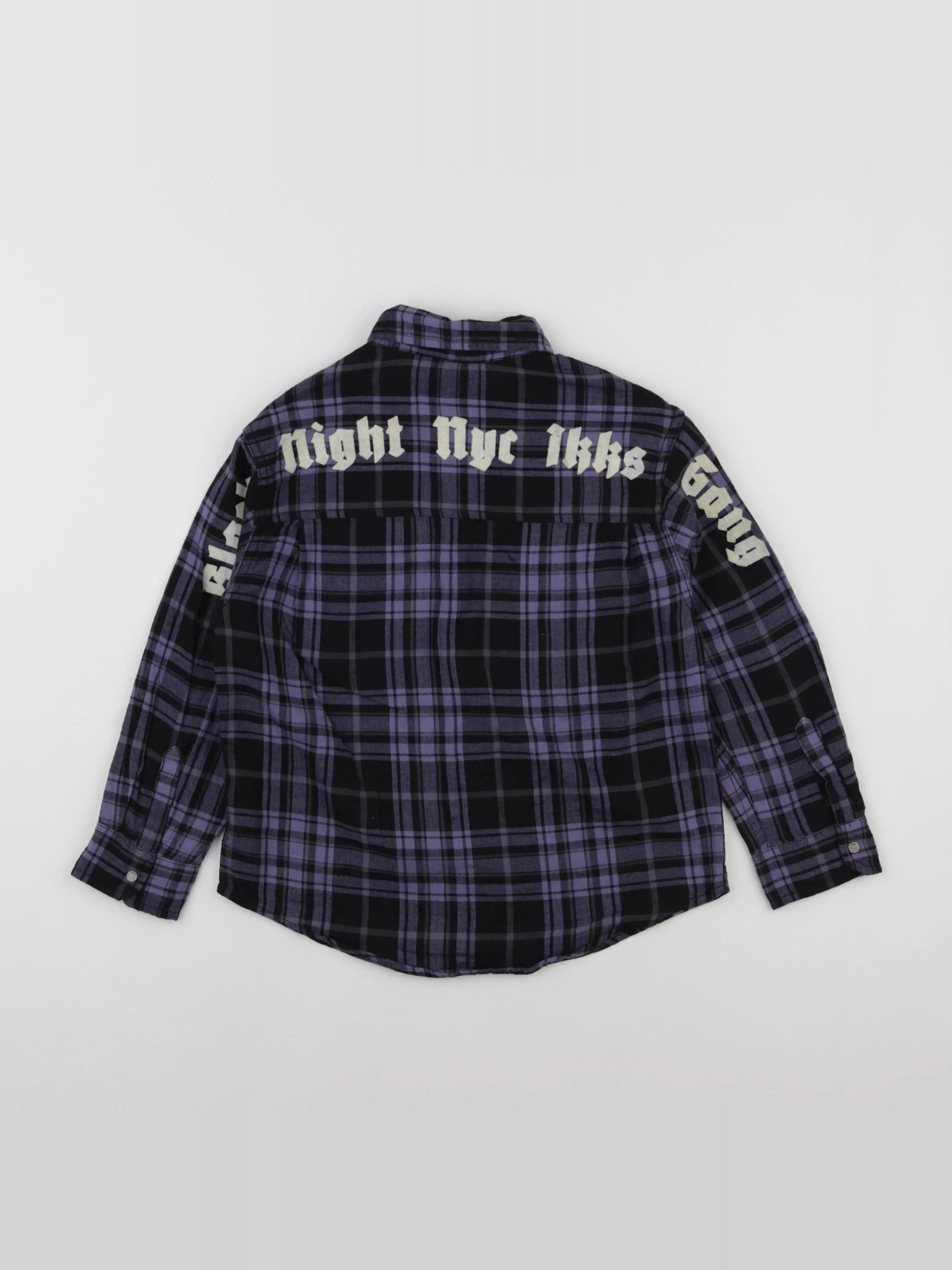 IKKS - chemise noir, violet - 6 ans