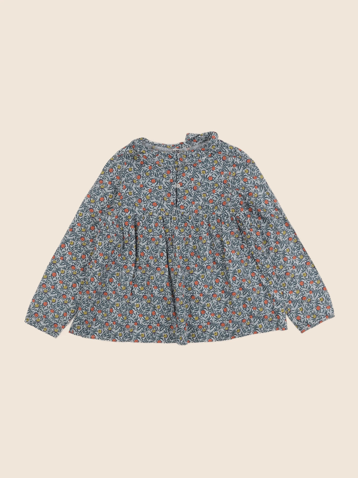 Bonton - blouse vert, orange - 12 ans