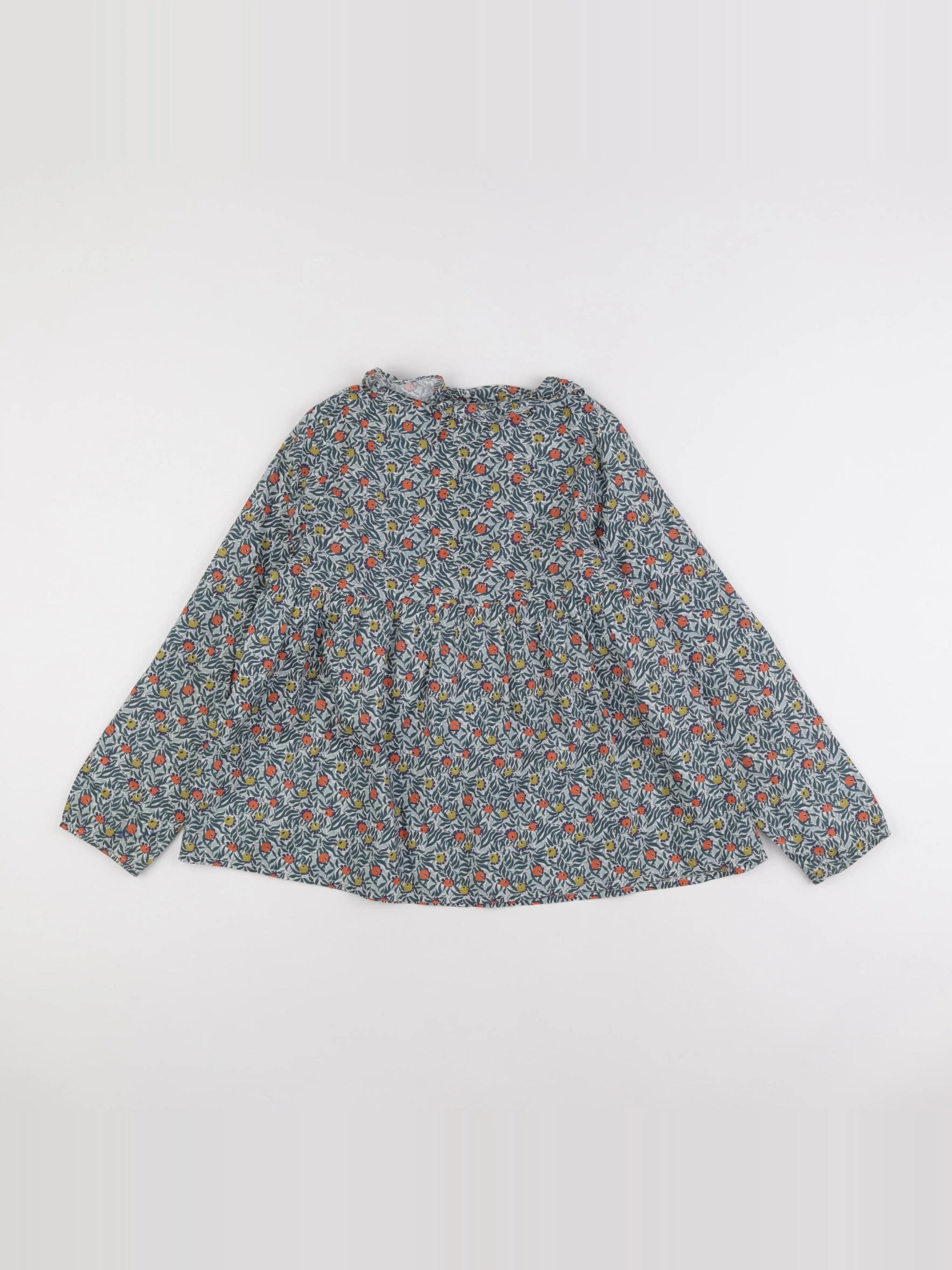 Bonton - blouse vert, orange - 12 ans