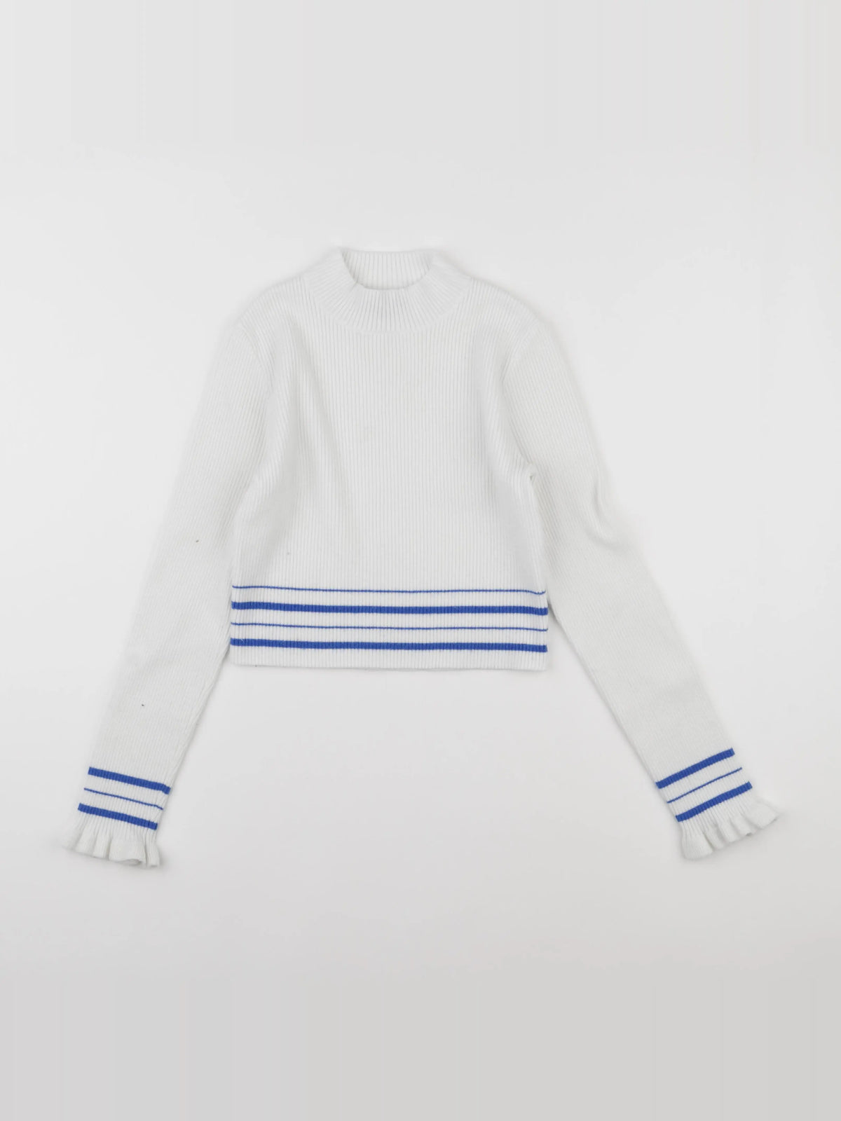 IKKS - pull blanc, bleu - 12 ans