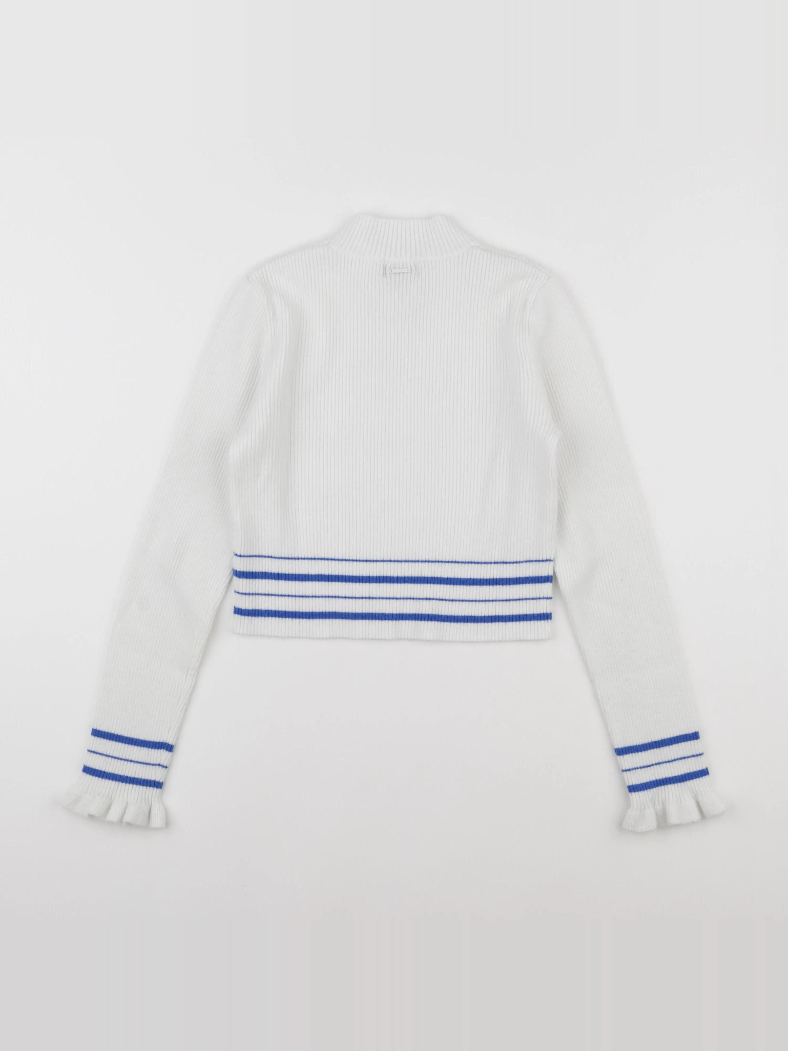 IKKS - pull blanc, bleu - 12 ans