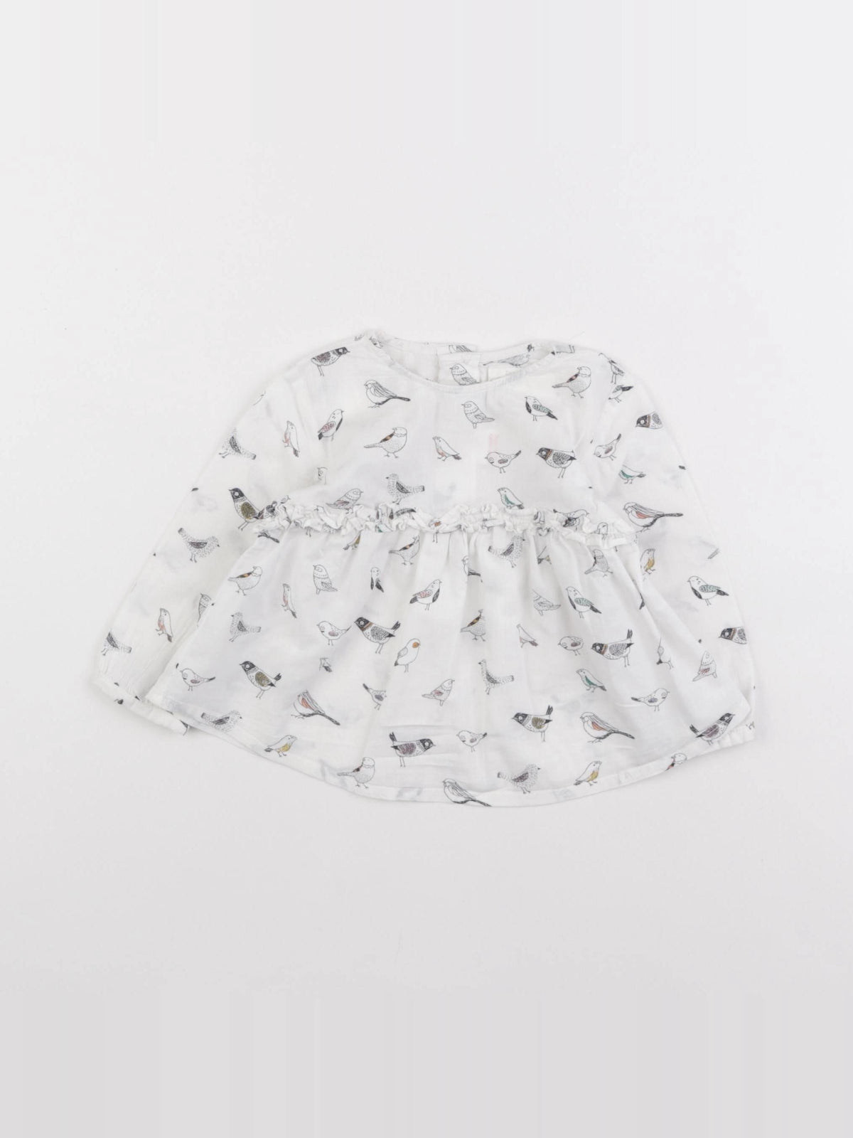 Zara - blouse blanc - 6/9 mois