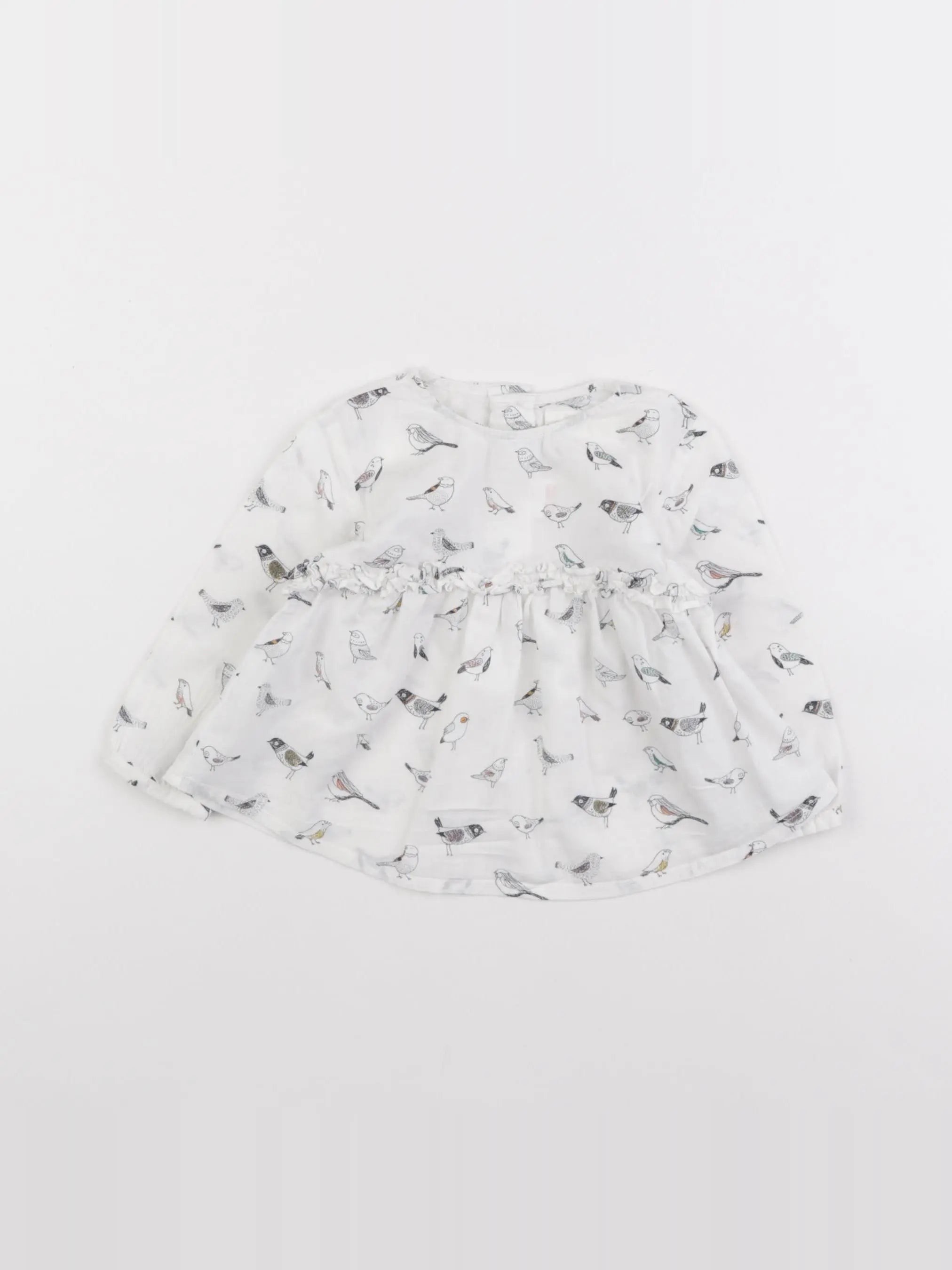 Zara - blouse blanc - 6/9 mois