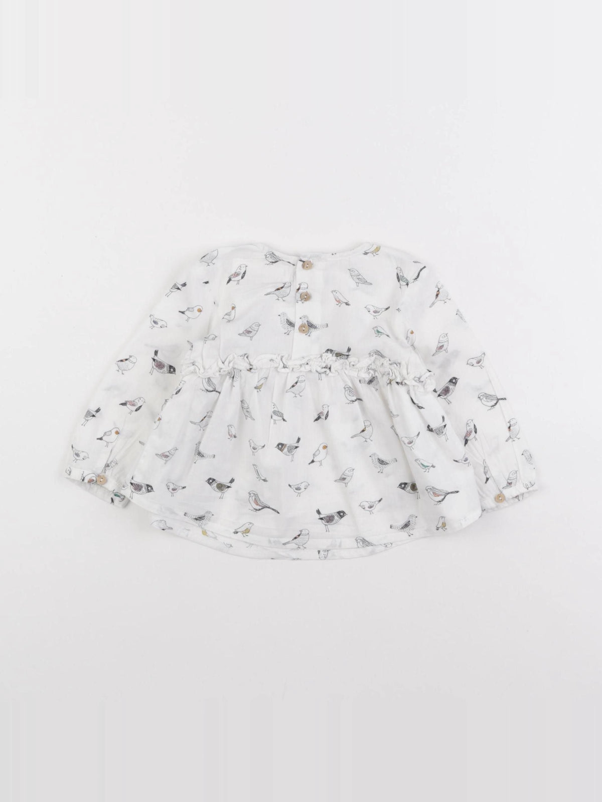 Zara - blouse blanc - 6/9 mois