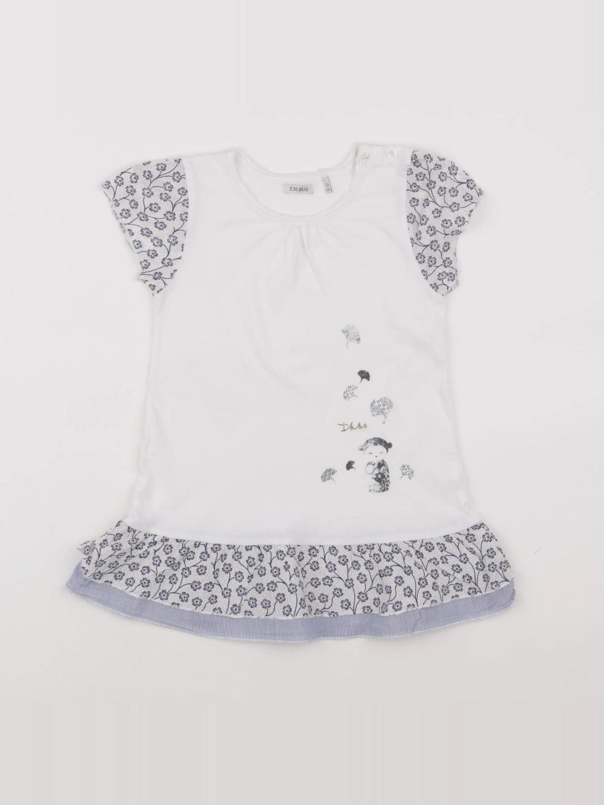 IKKS - robe blanc - 3 ans