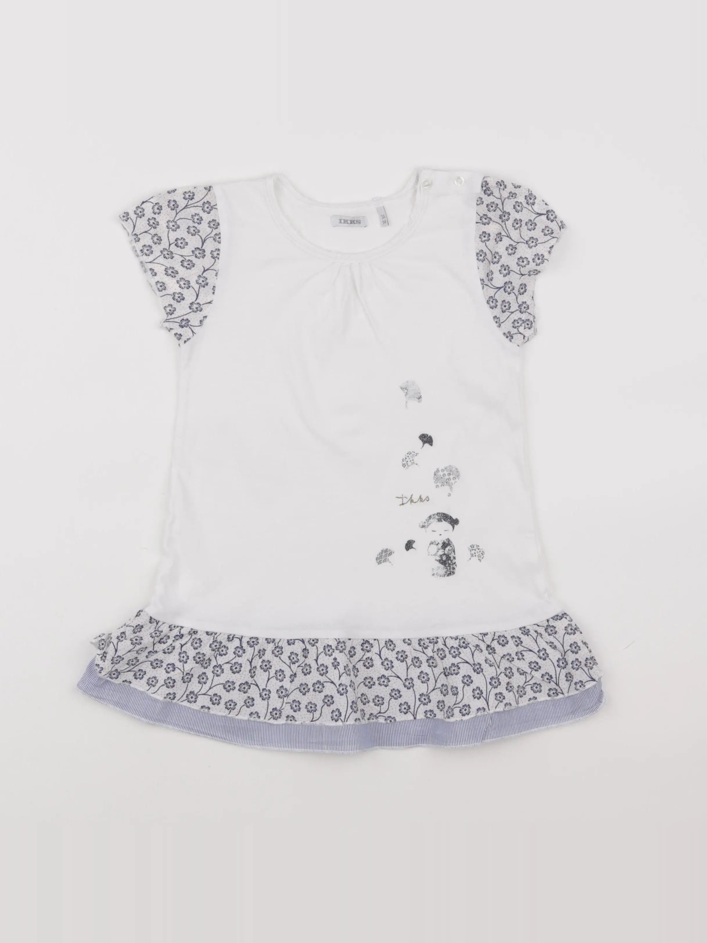 IKKS - robe blanc - 3 ans