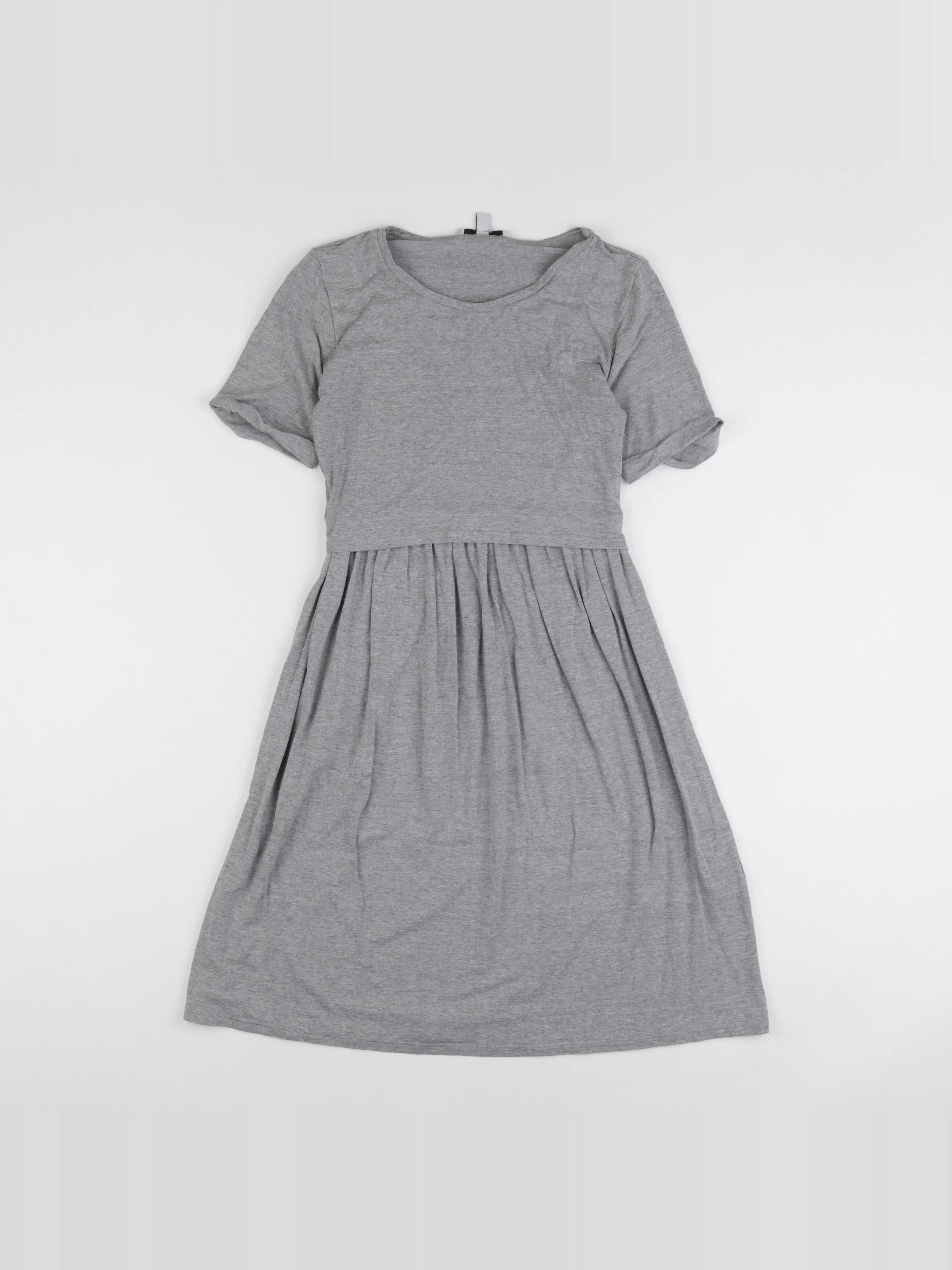 Envie de fraise - robe grossesse gris - 36 à 38