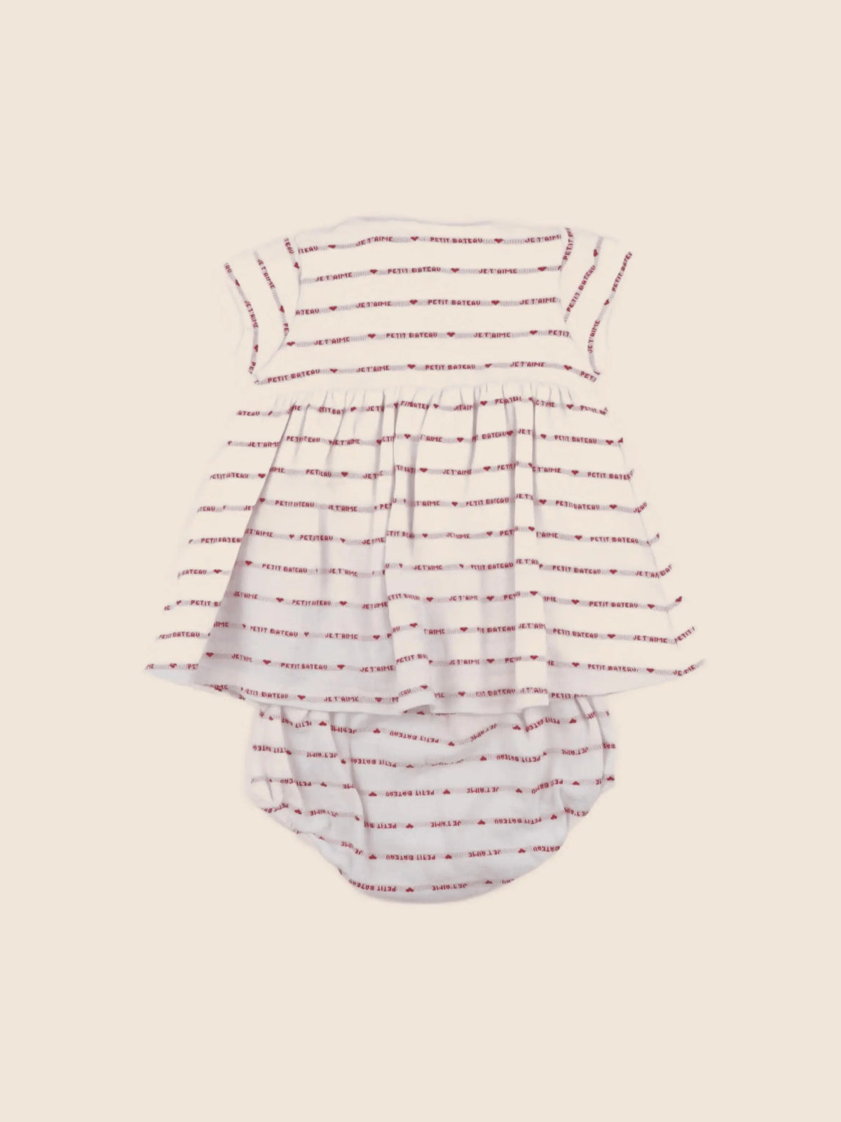 Petit Bateau - robe rouge - 6 mois