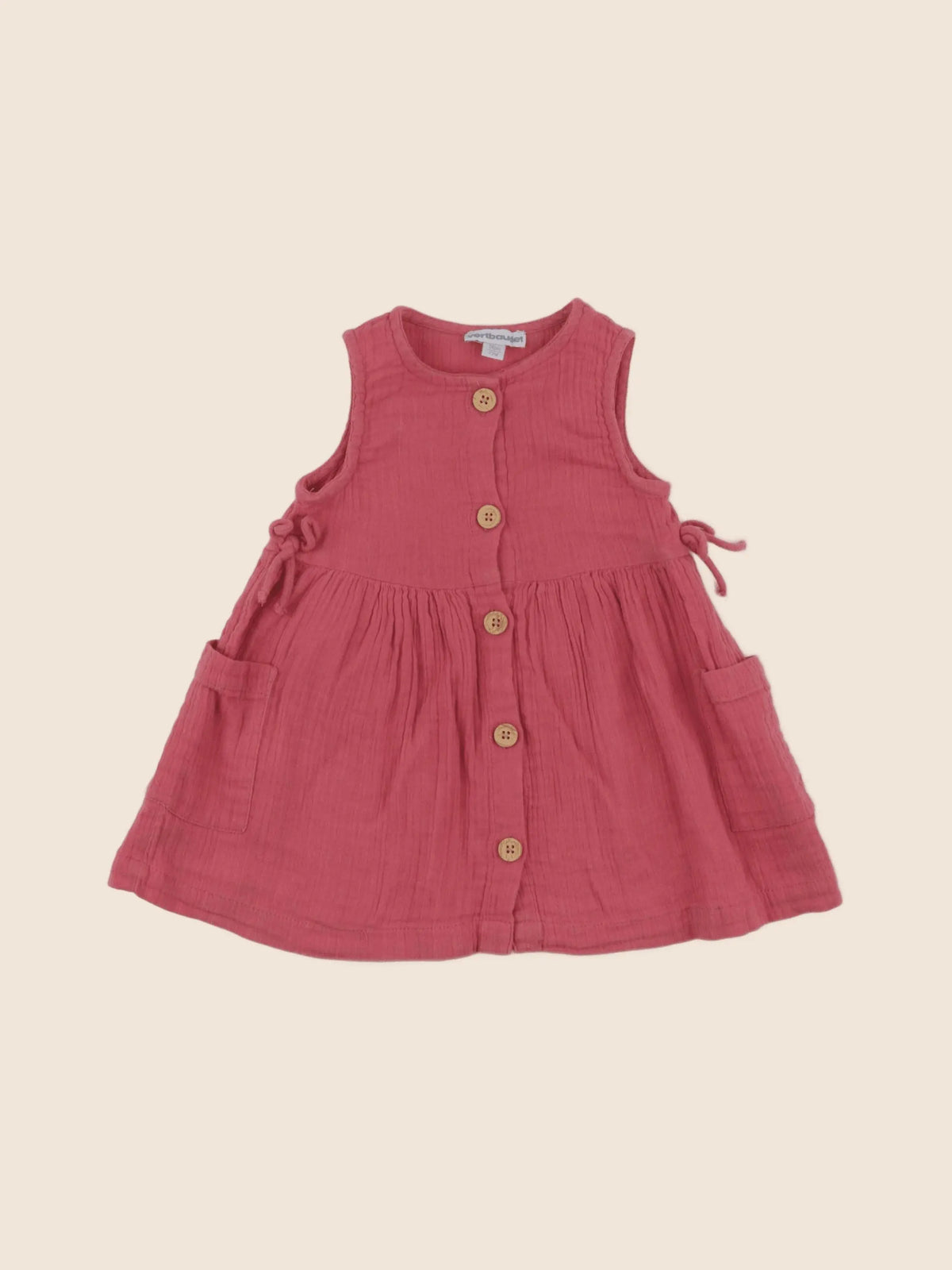 Vertbaudet - robe rose - 12 mois