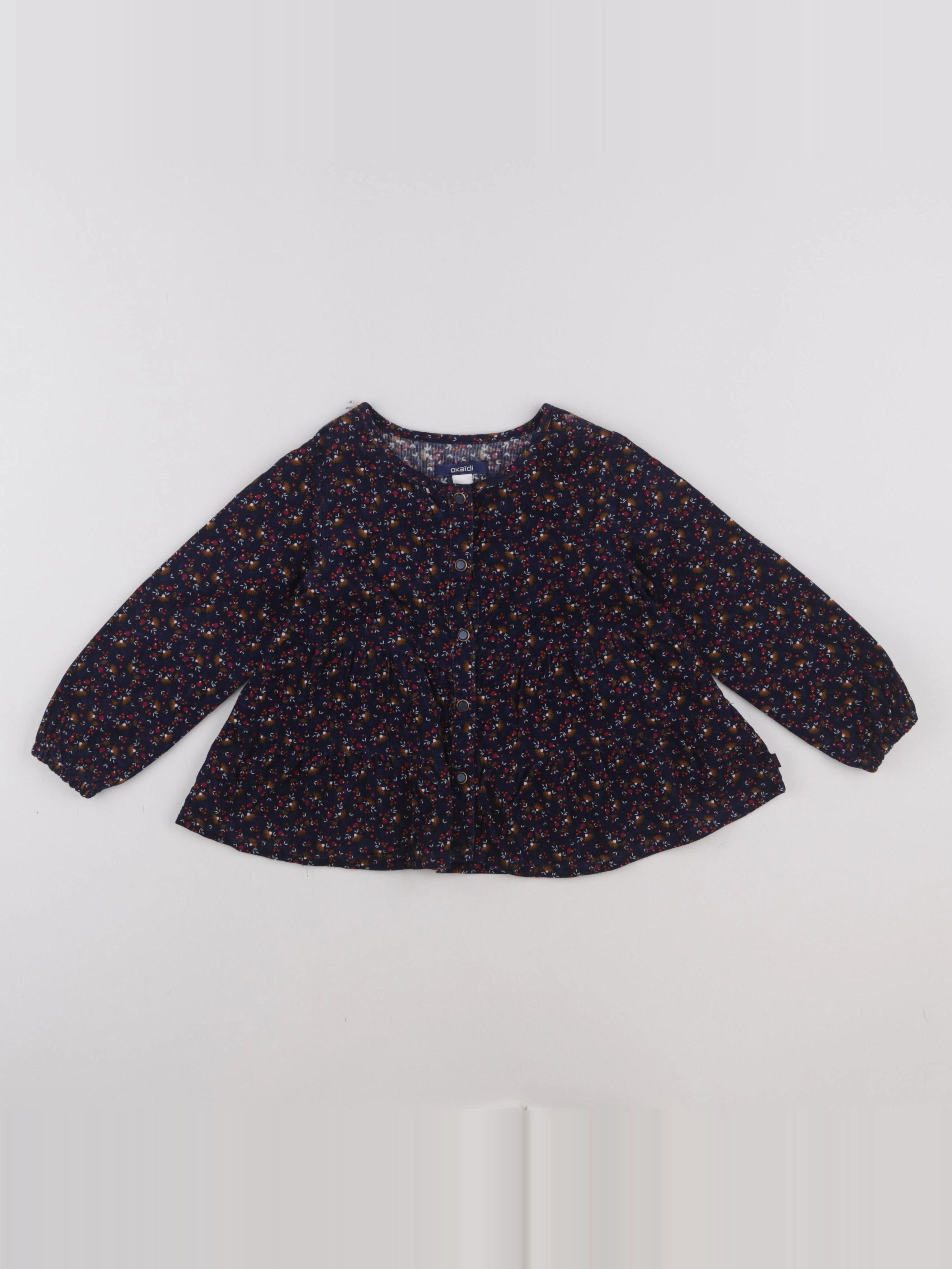 Okaidi - blouse bleu - 3 ans
