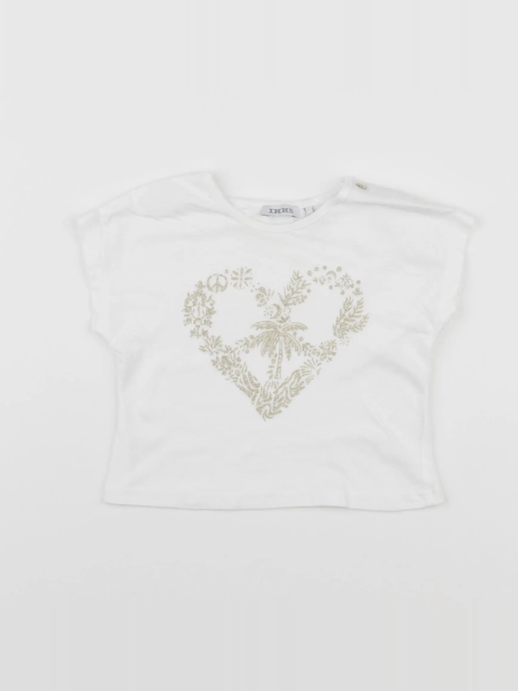 IKKS - tee-shirt blanc - 6 mois