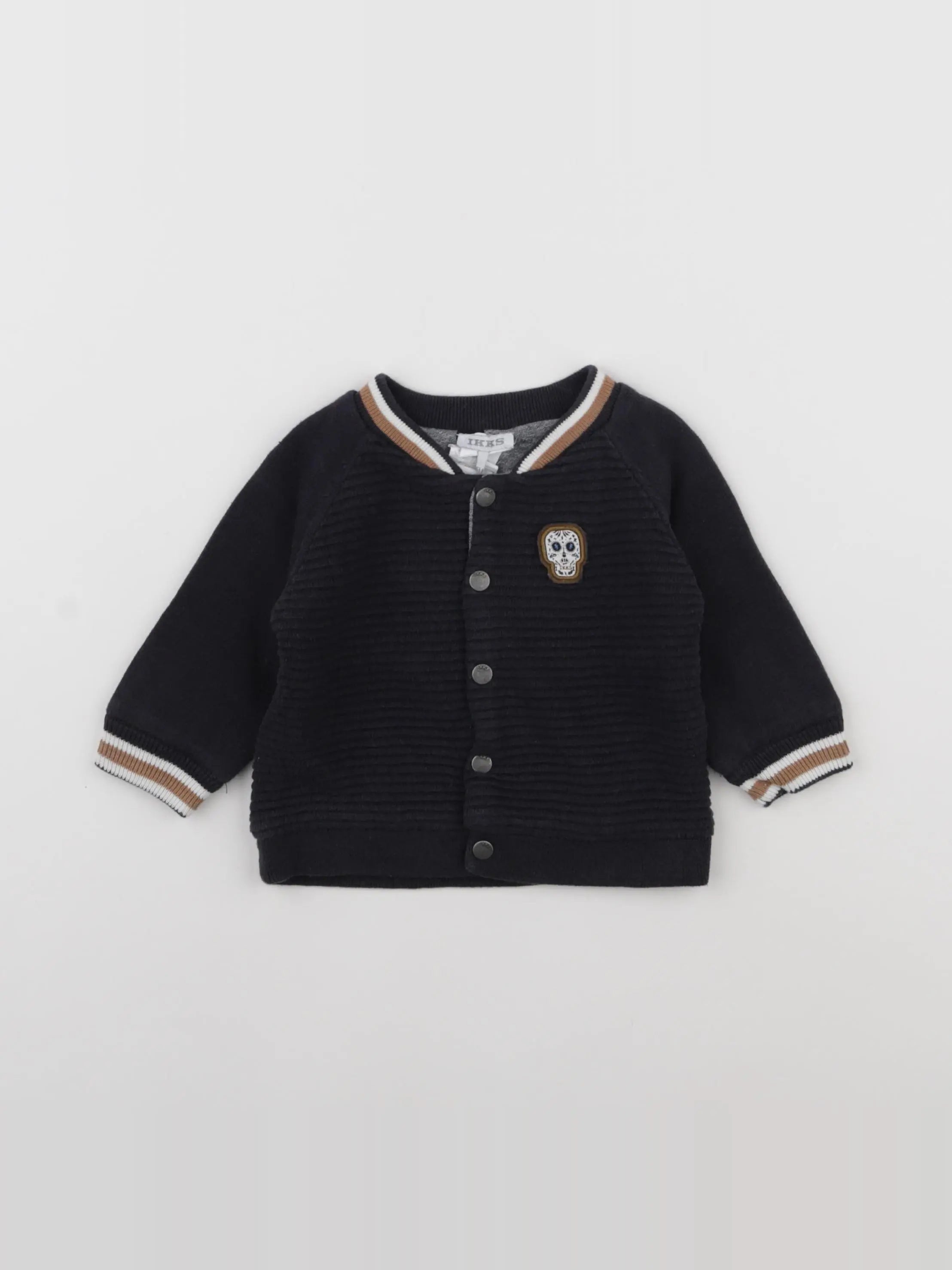 IKKS - sweat bleu - 6 mois