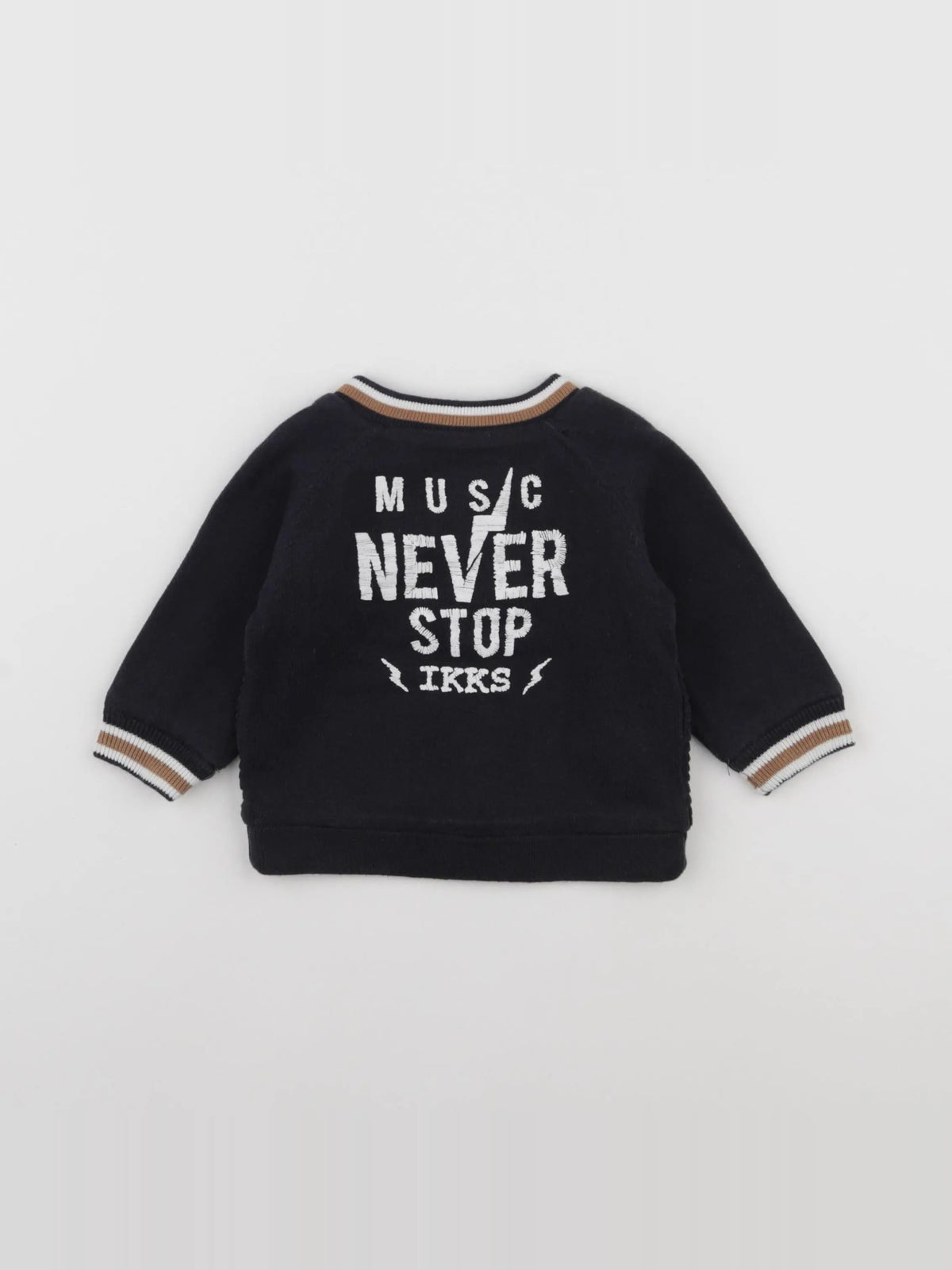 IKKS - sweat bleu - 6 mois