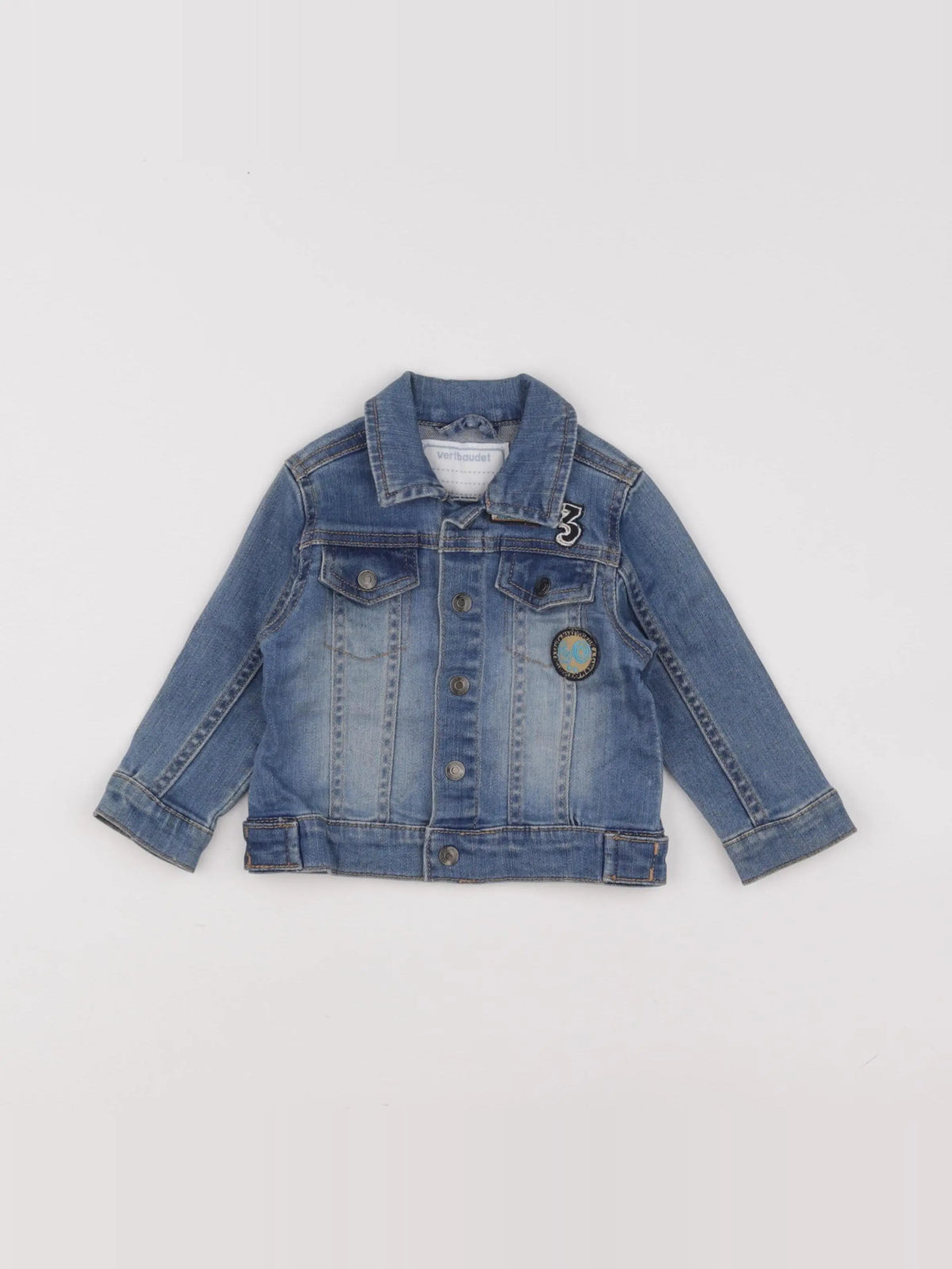 Vertbaudet - veste bleu - 12 mois