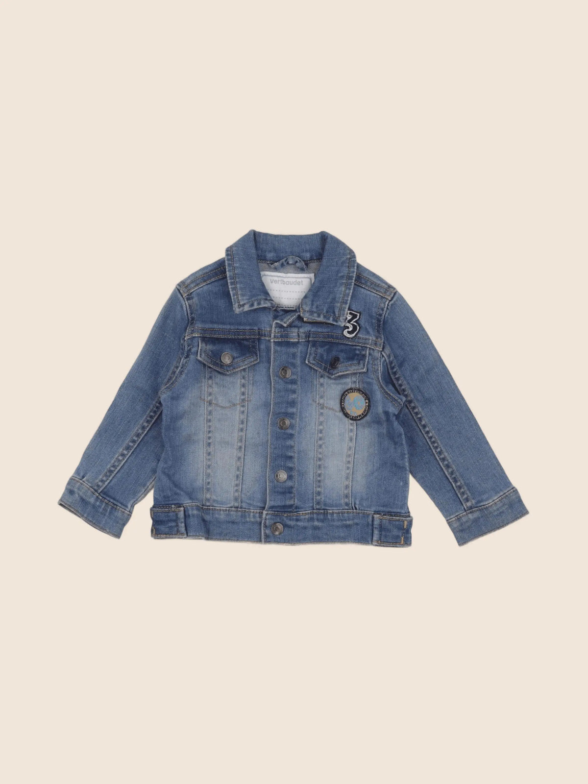 Vertbaudet - veste bleu - 12 mois