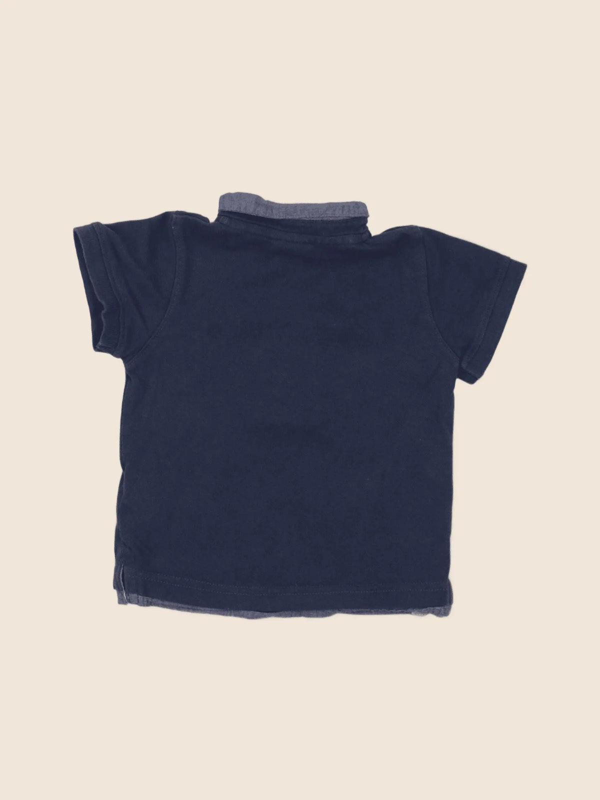 Tape à l'oeil - polo bleu - 12 mois